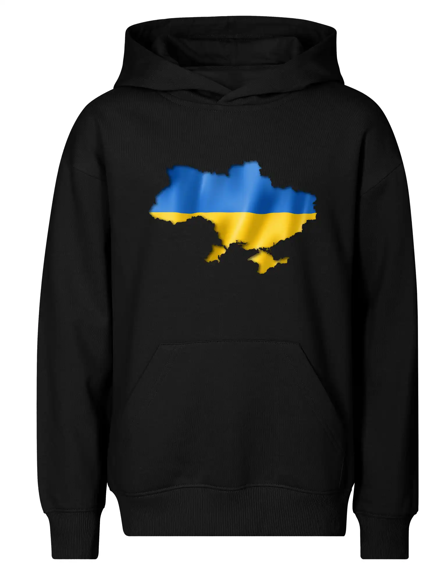 Ukrajina vlajka mapa