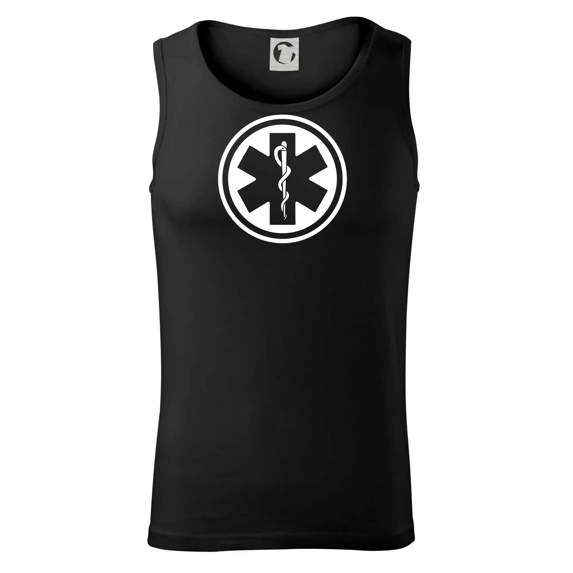 Tričká a mikiny pre záchranárov a lekárov - Kvalitné oblečenie pre zdravotníkov - Rescue logo samostatné guľaté - Tielko pánske Core