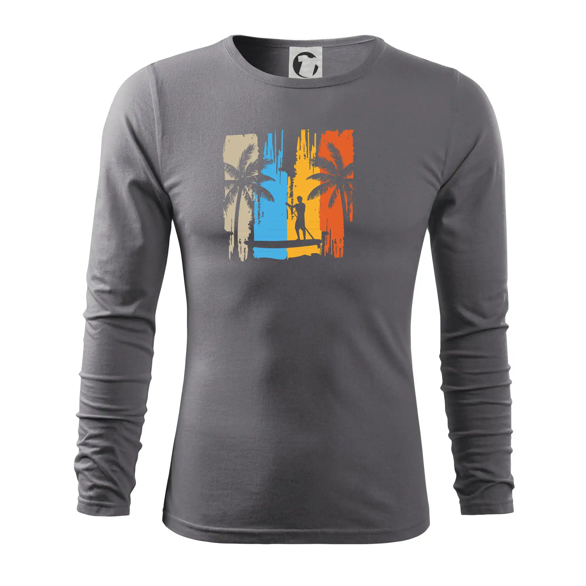 Surferske tričká - Paddleboard vintage - Tričko s dlhým rukávom FIT-T long sleeve