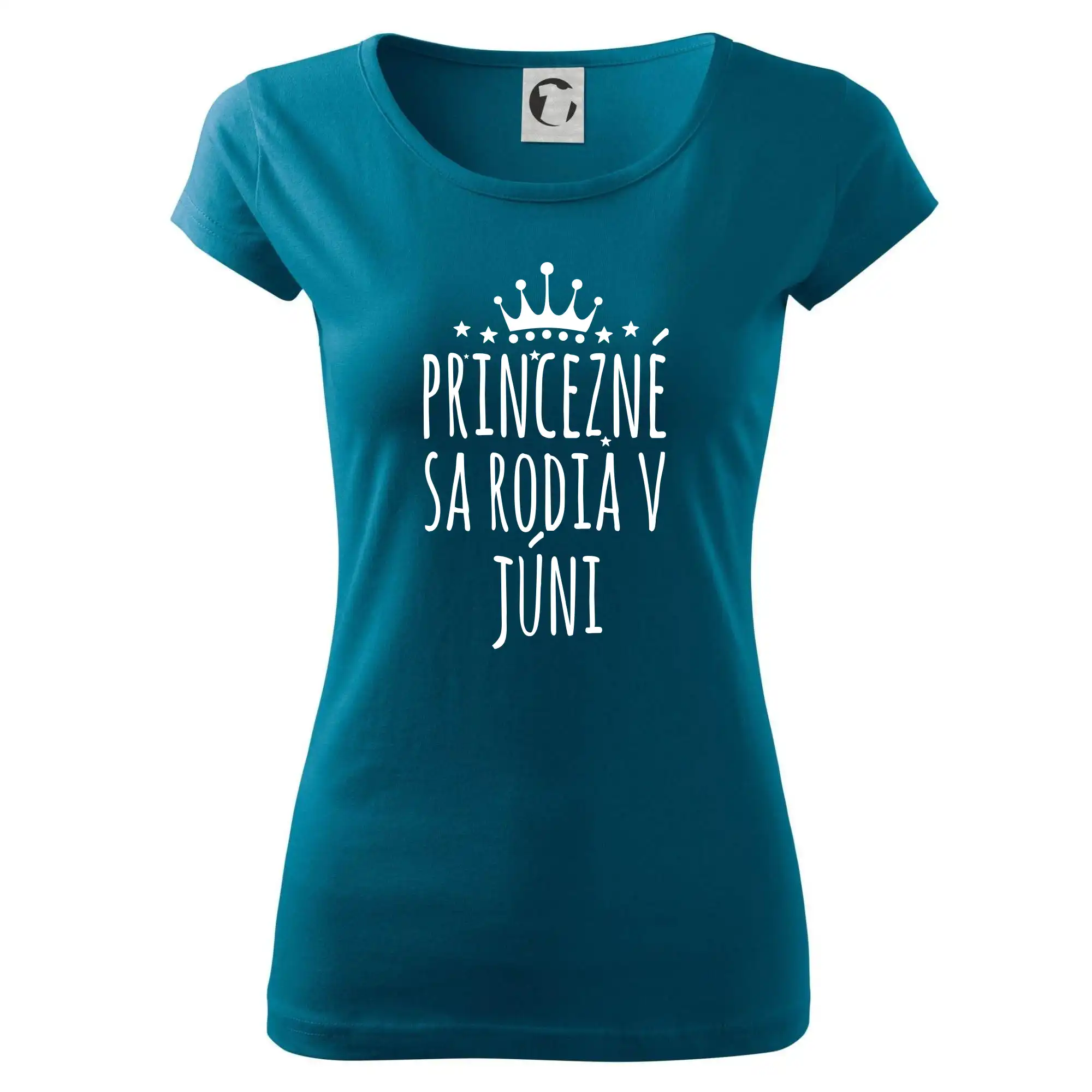Tričká pre narodených v júni - Princezné sa rodia v júni - Dámske tričko Pure
