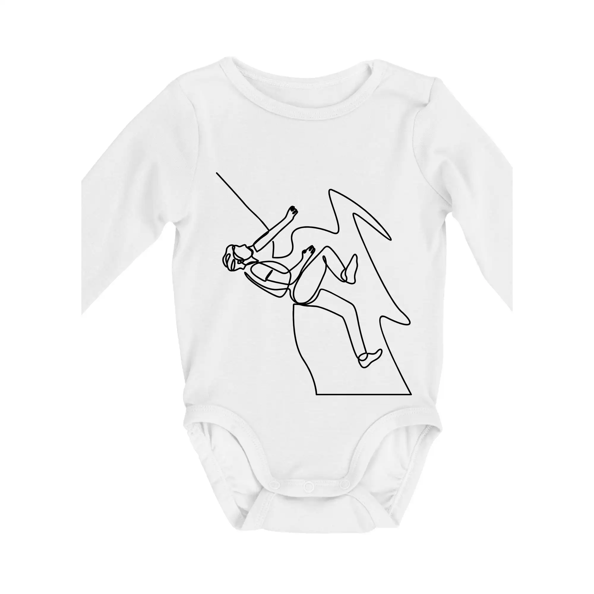 Lezec na skále jedním tahem