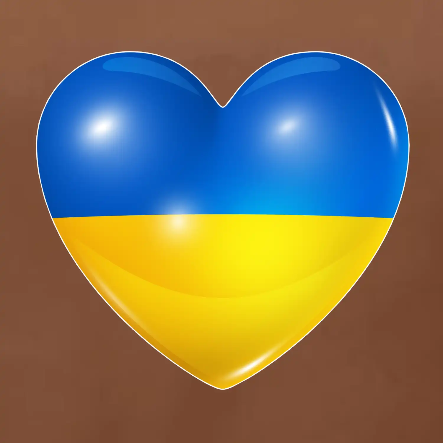 Ukrajina srdce vlajka