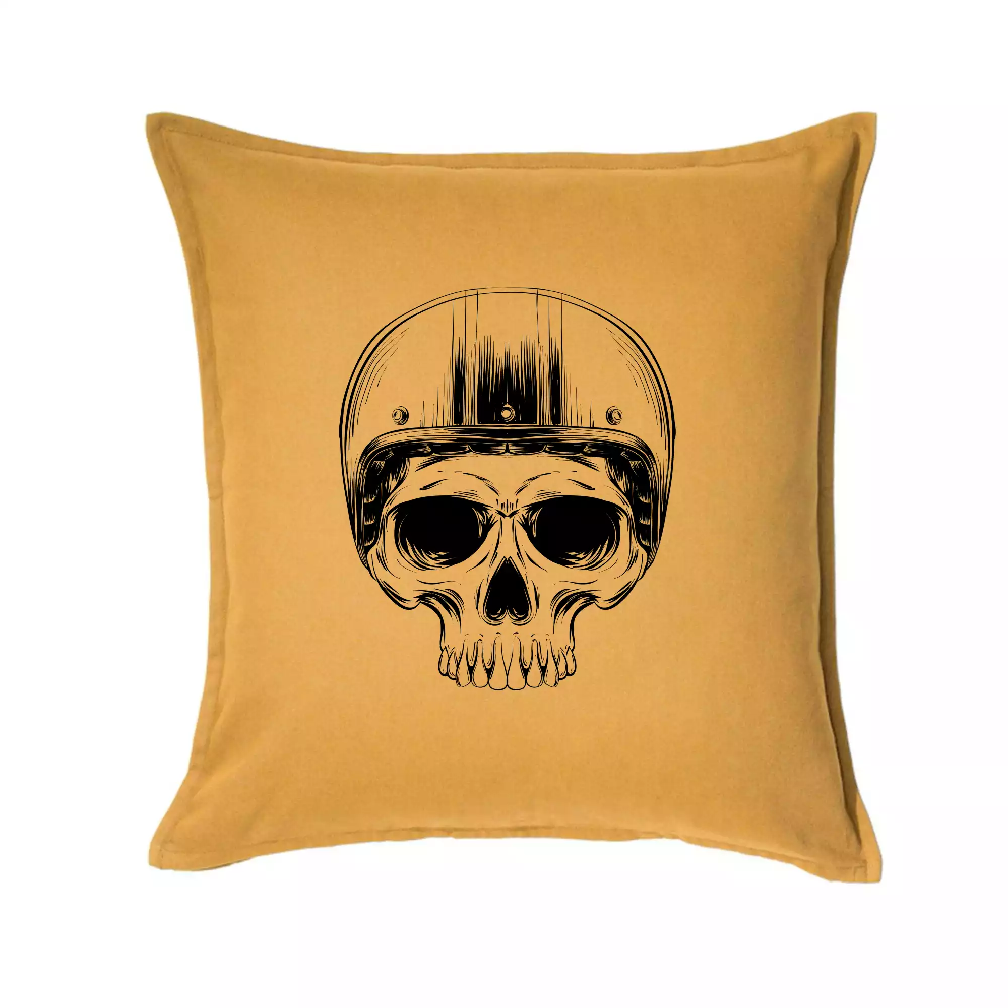 Motorkář lebka s kulatou hlavou