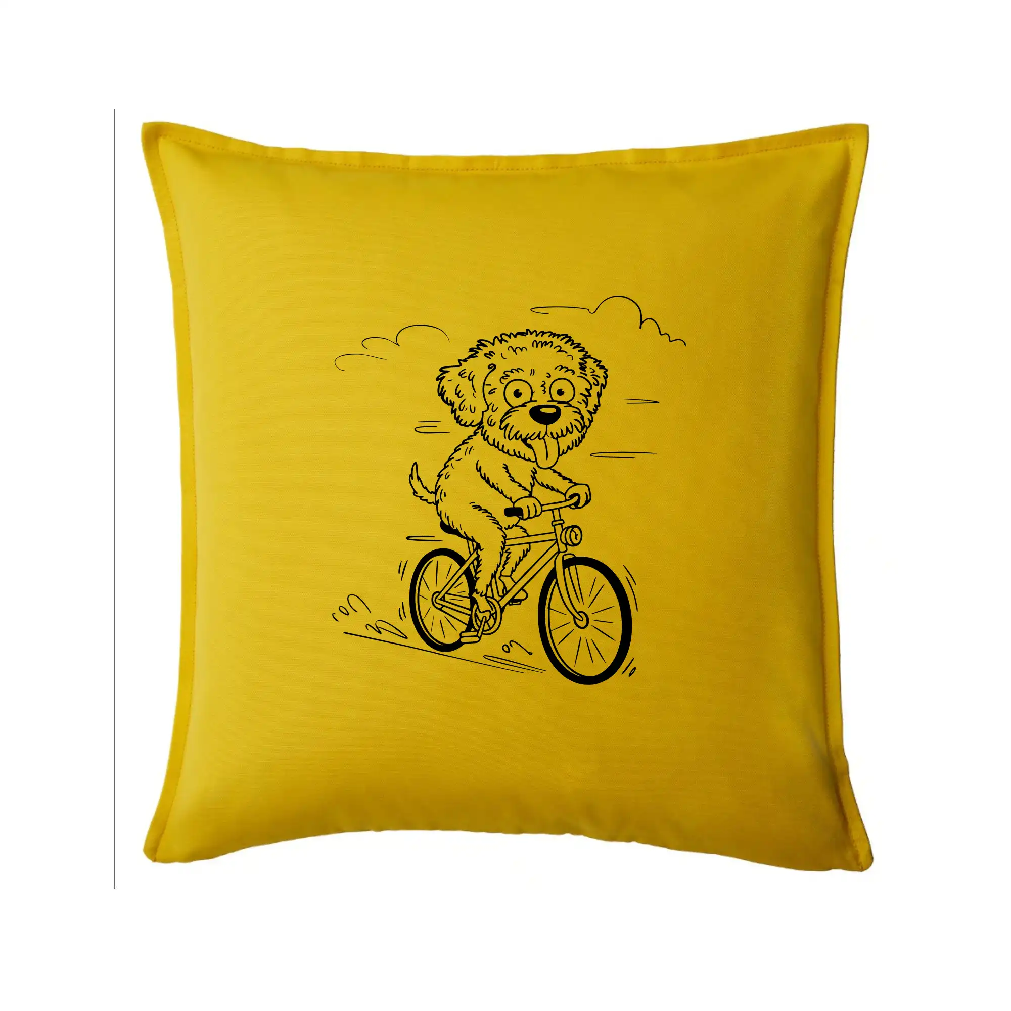 Lagotto romagnolo karikatura na kole černá