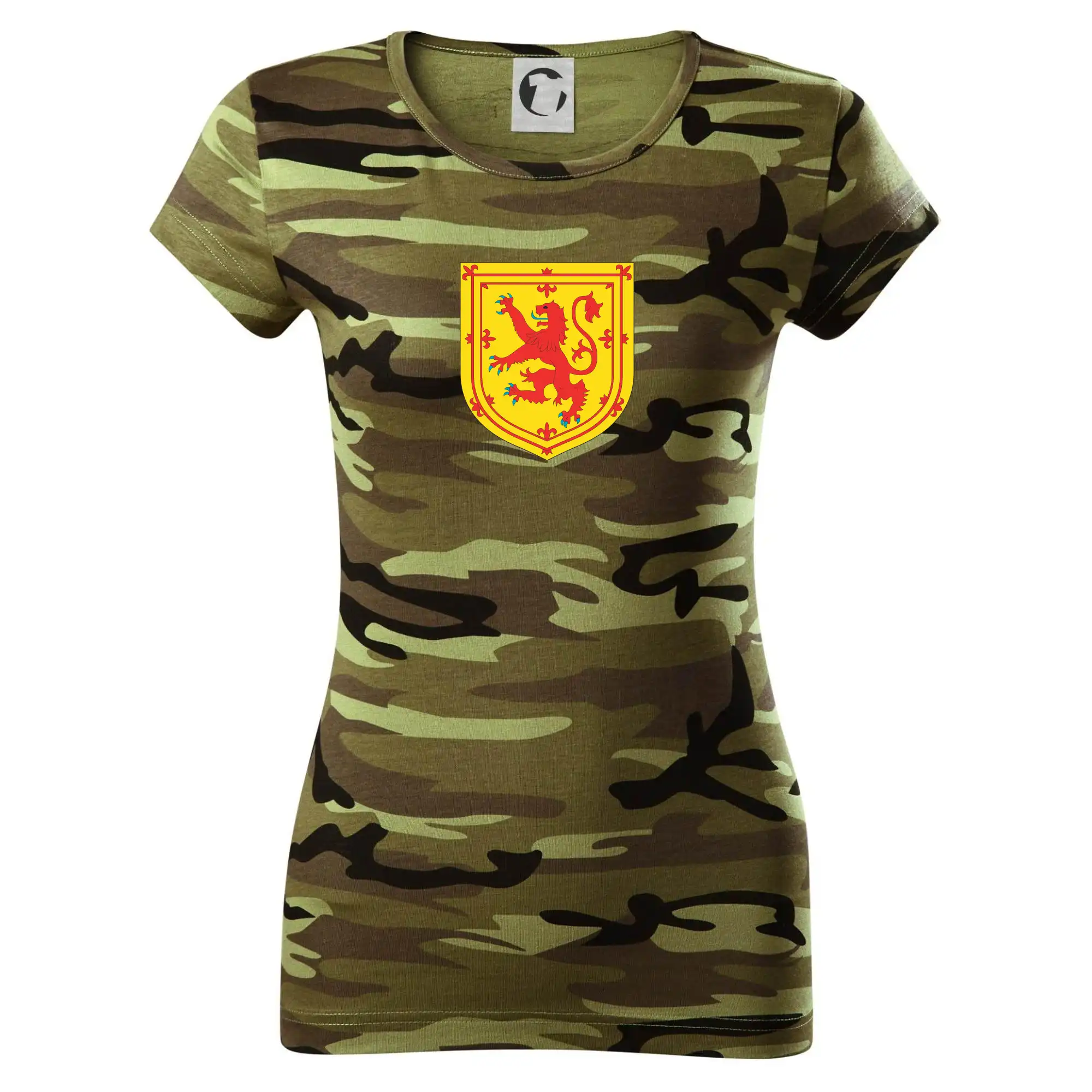 Skotský lev na hrudi