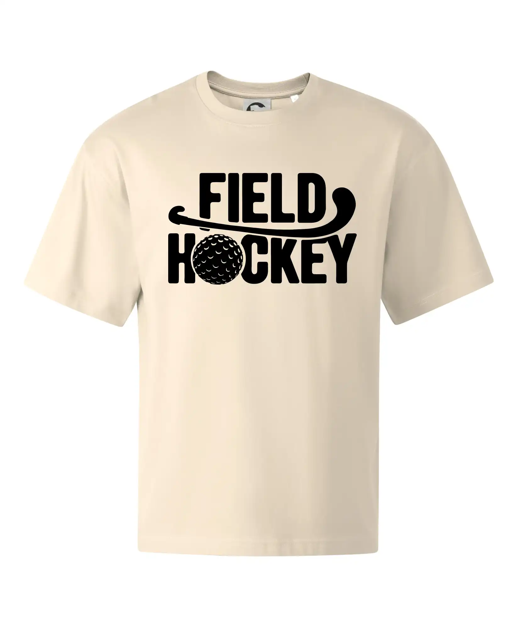 Field hockey míček a nápis