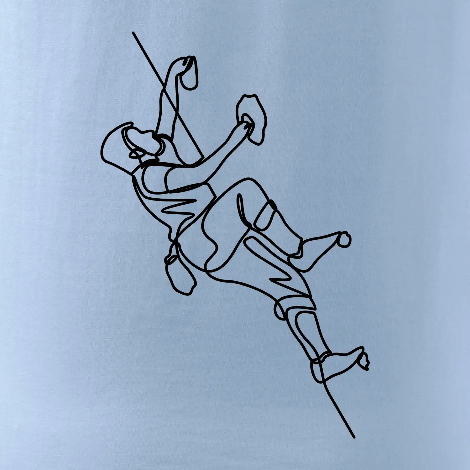 Lezecká stěna jedním tahem