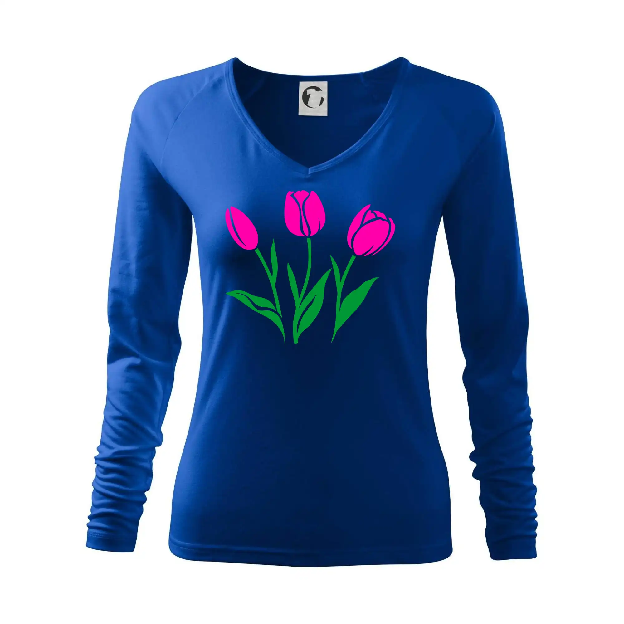 Tričká s kvetinami - Tri tulipány - Tričko dámske Elegance