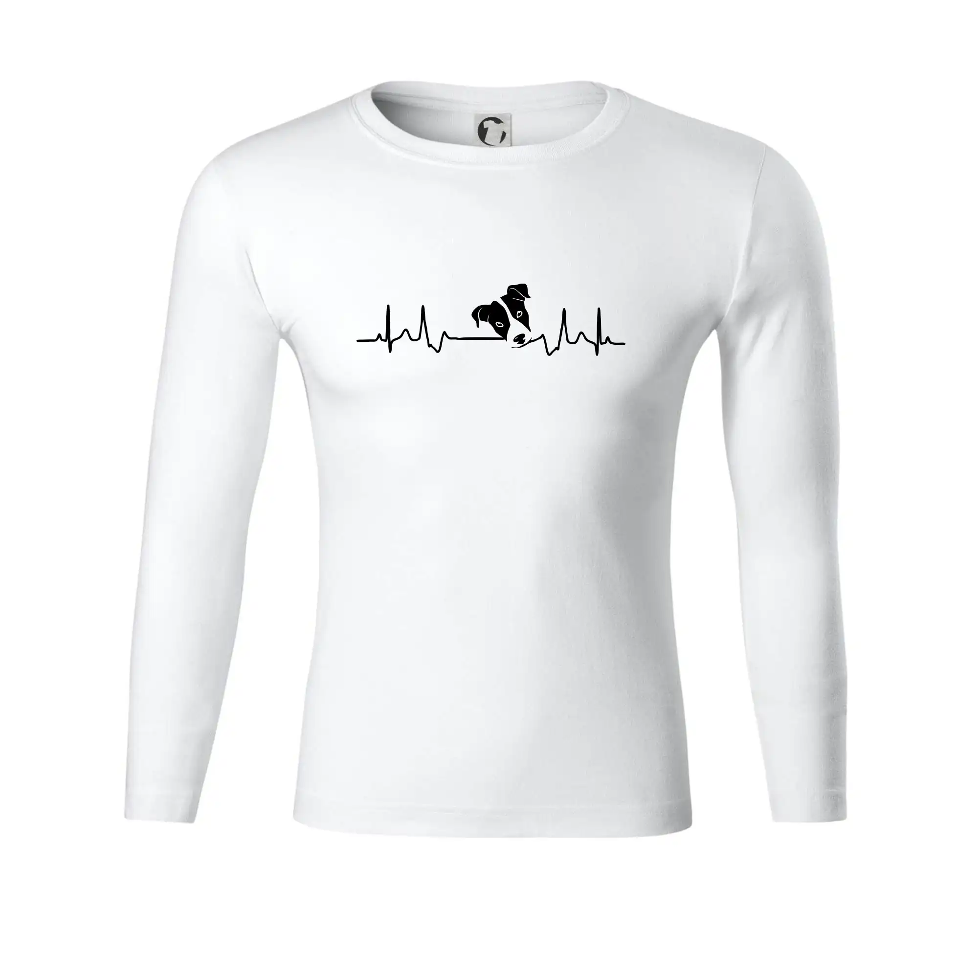 Jack Russell Teriér na tričku - Jack Russell Terriér - hlava - Tričko Progress s dlhým rukávom