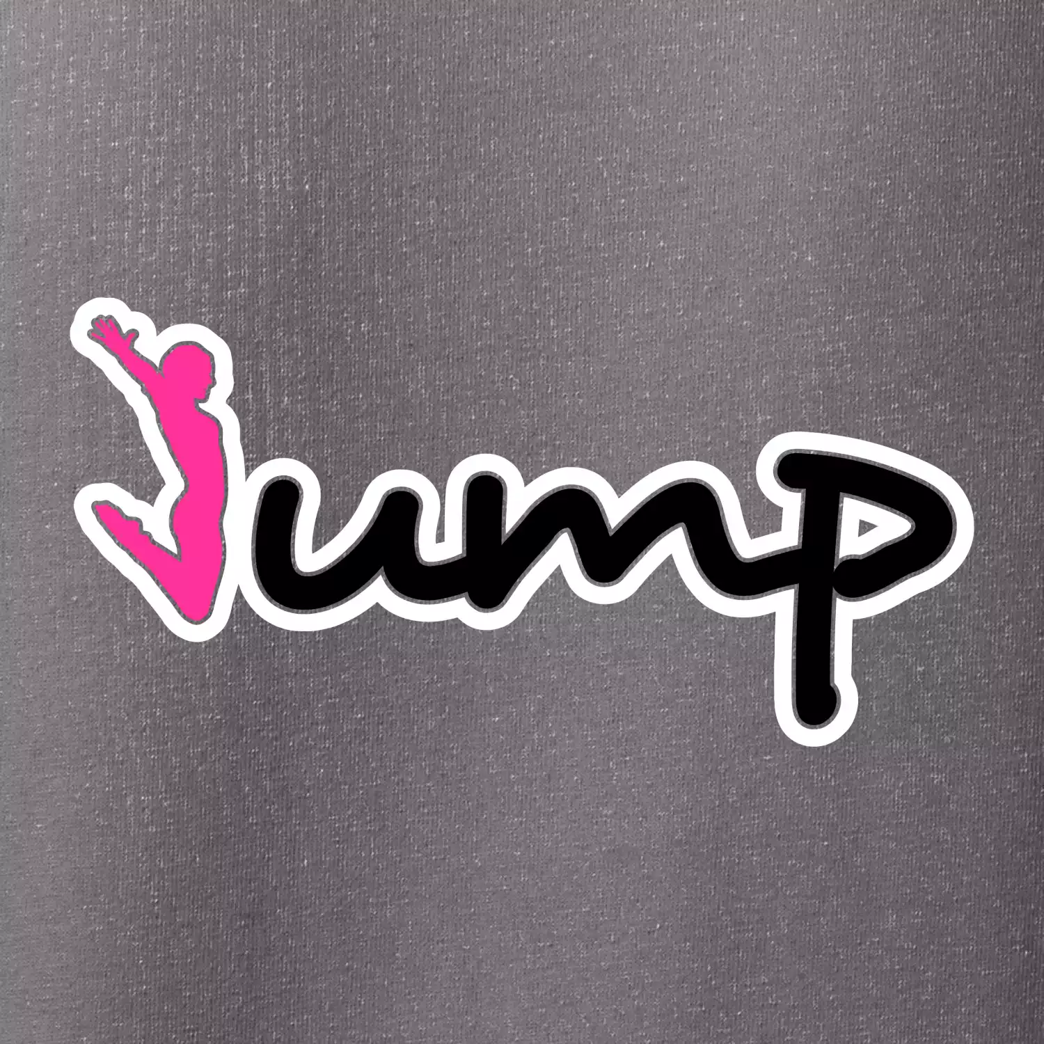 Jump - nápis a panáček
