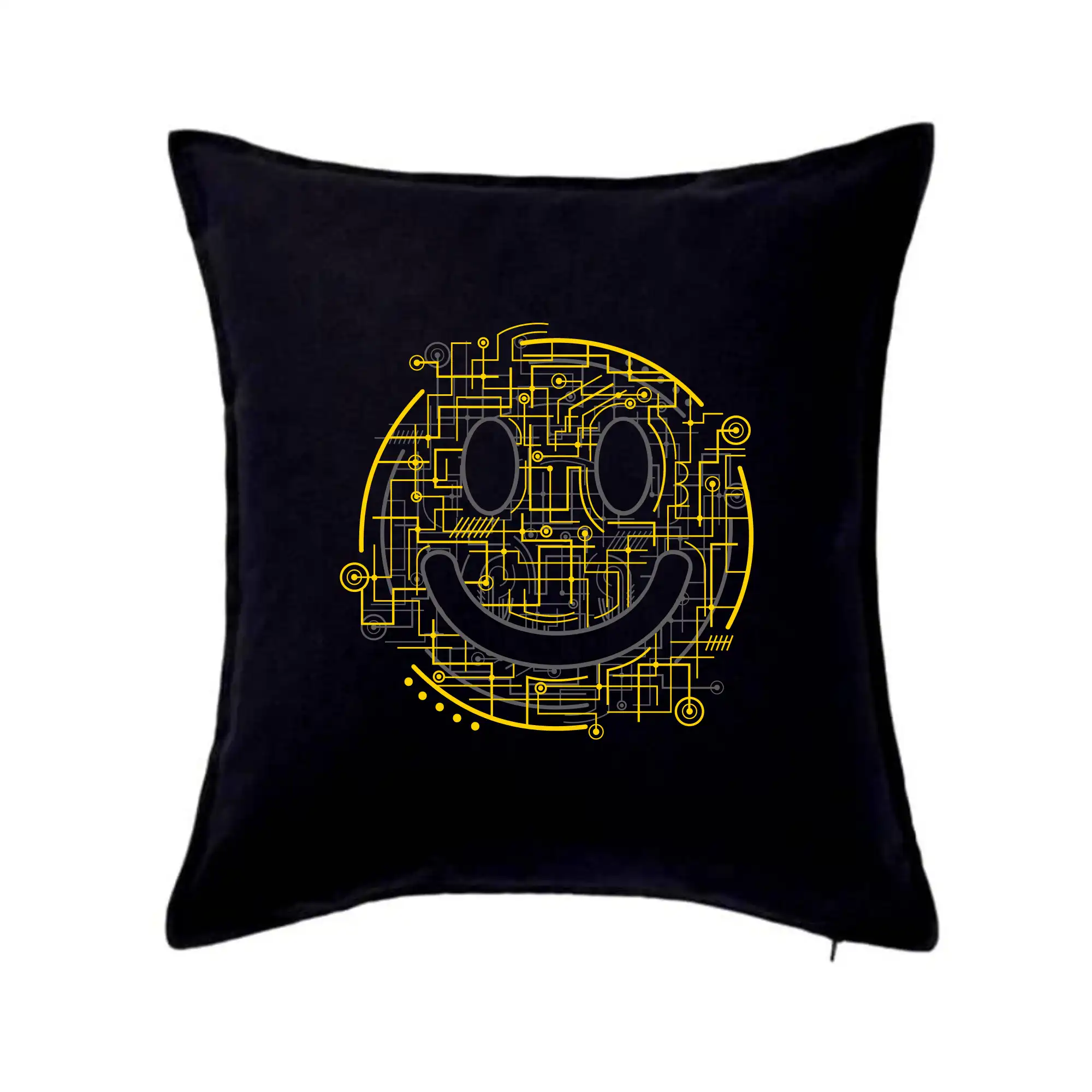 Grafické tričká - Electric Smiley - Vankúš 50x50
