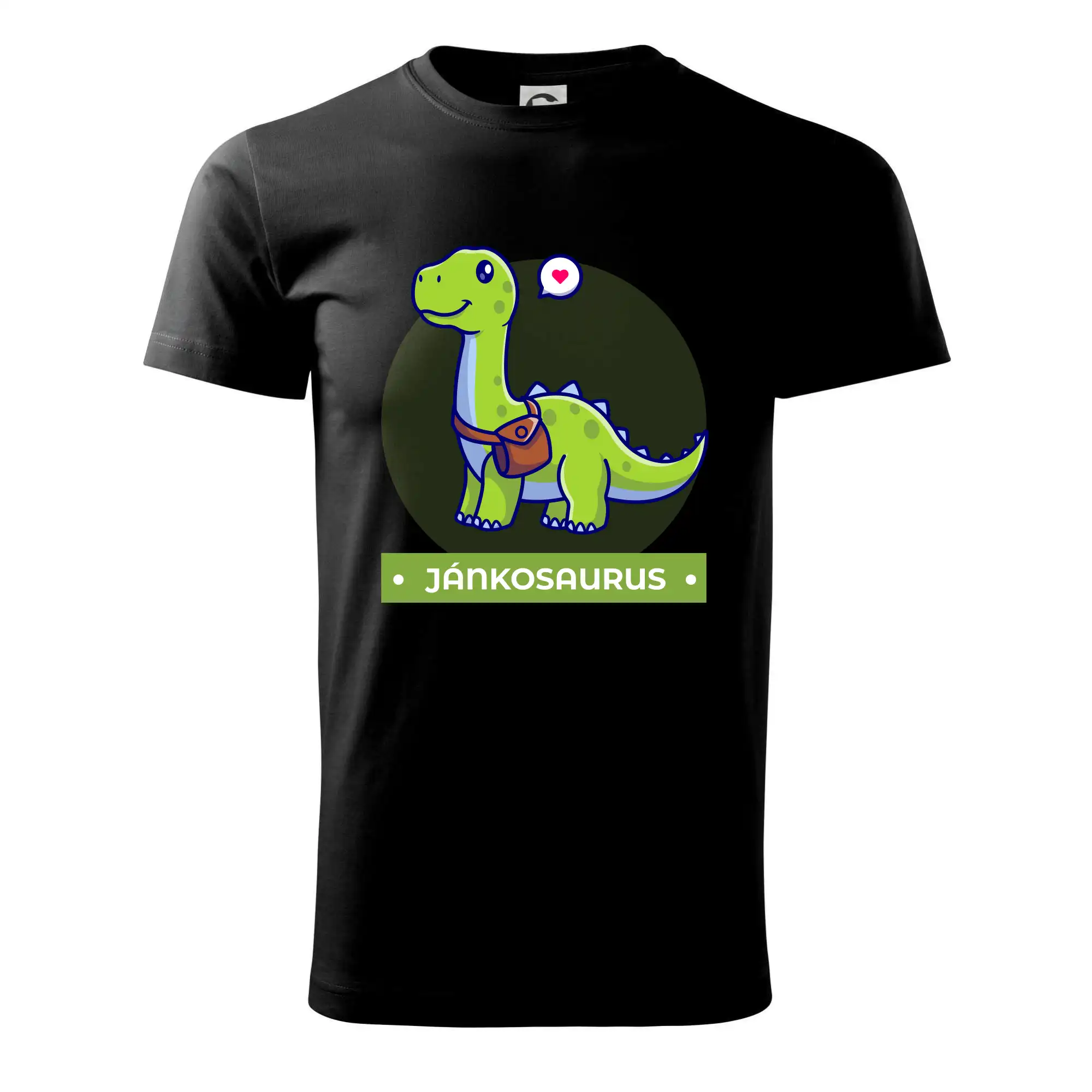 Detské tričká, mikiny a body s originálnymi potlačami | Veselé motívy pre chlapcov aj dievčatá - Dinosaurie mená - zelený dinosaurus - Klasické pánske tričko vyššej gramáže
