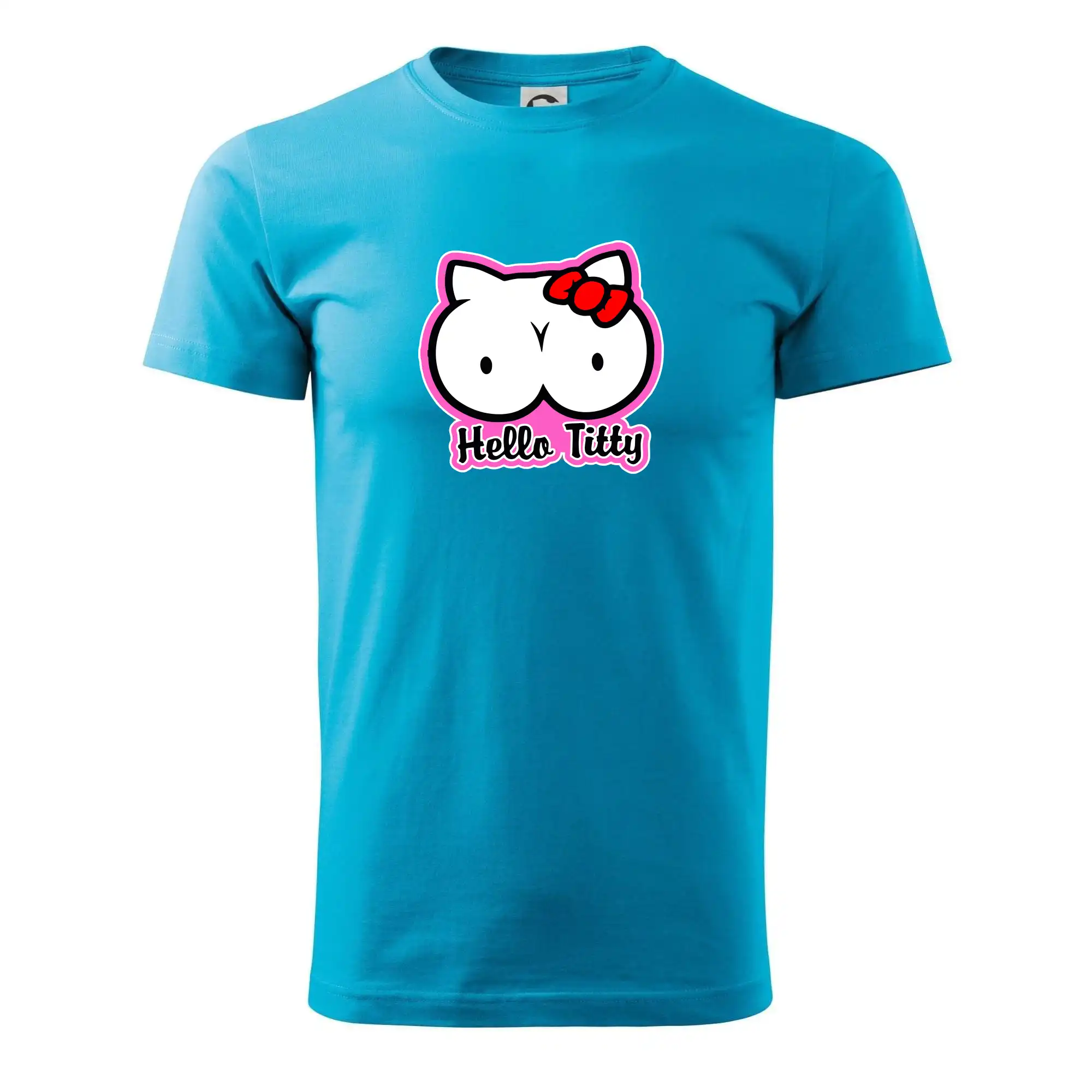 Grafické tričká - Hello titty - Pánske tričko nižšej gramáže