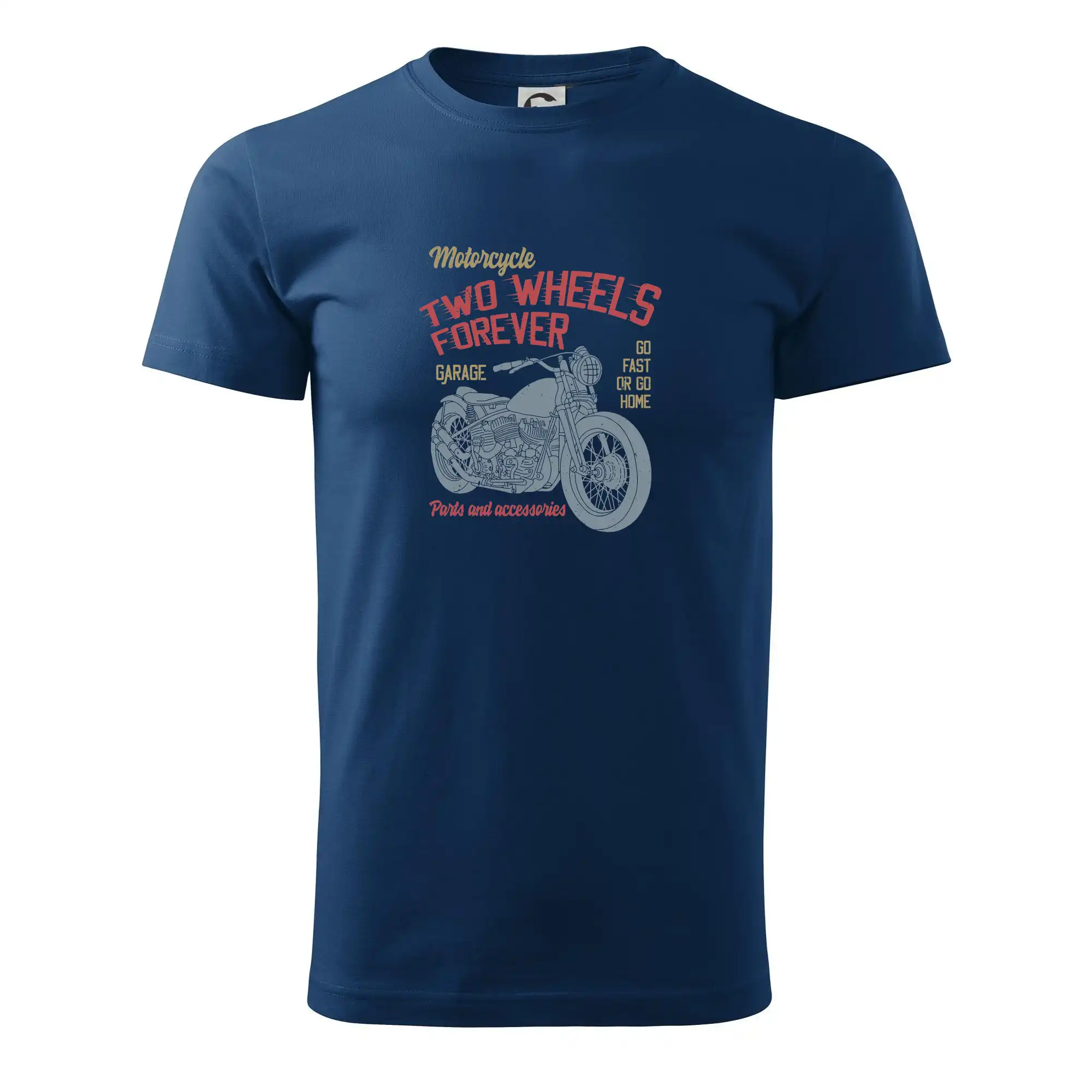 Tričká a mikiny s potlačou motoriek – pre pravých motorkárov - Two wheels forever go fast - Pánske tričko nižšej gramáže