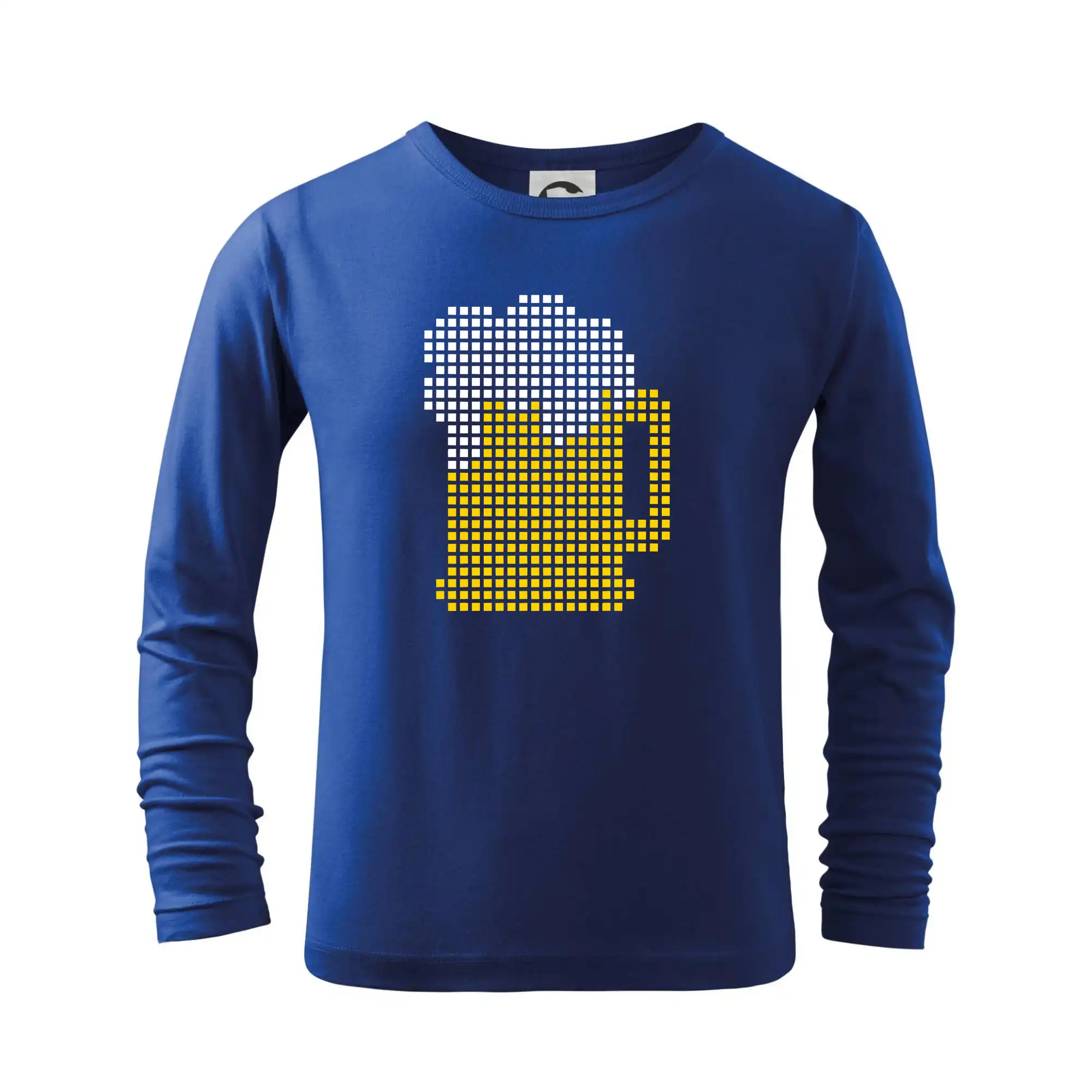 Vtipná tričká pre pivárov - Pivo pixel - Tričko detské Long Sleeve