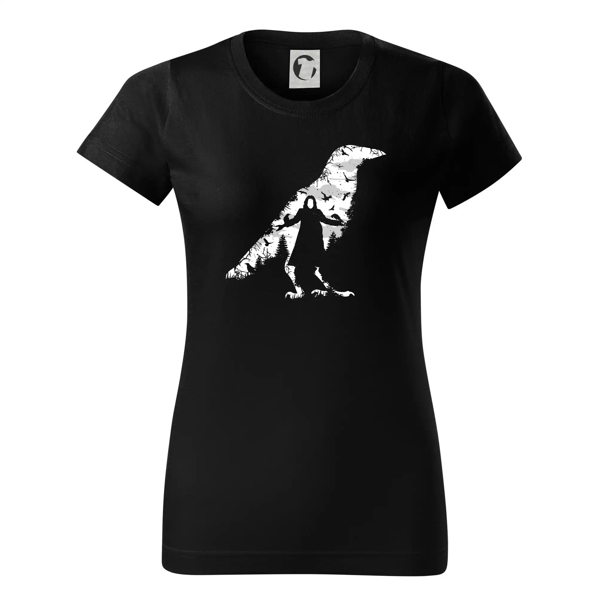 Tričká so zvieratami - The Crow nature - Dámske tričko basic - ľahko voľnejšie a dlhšie