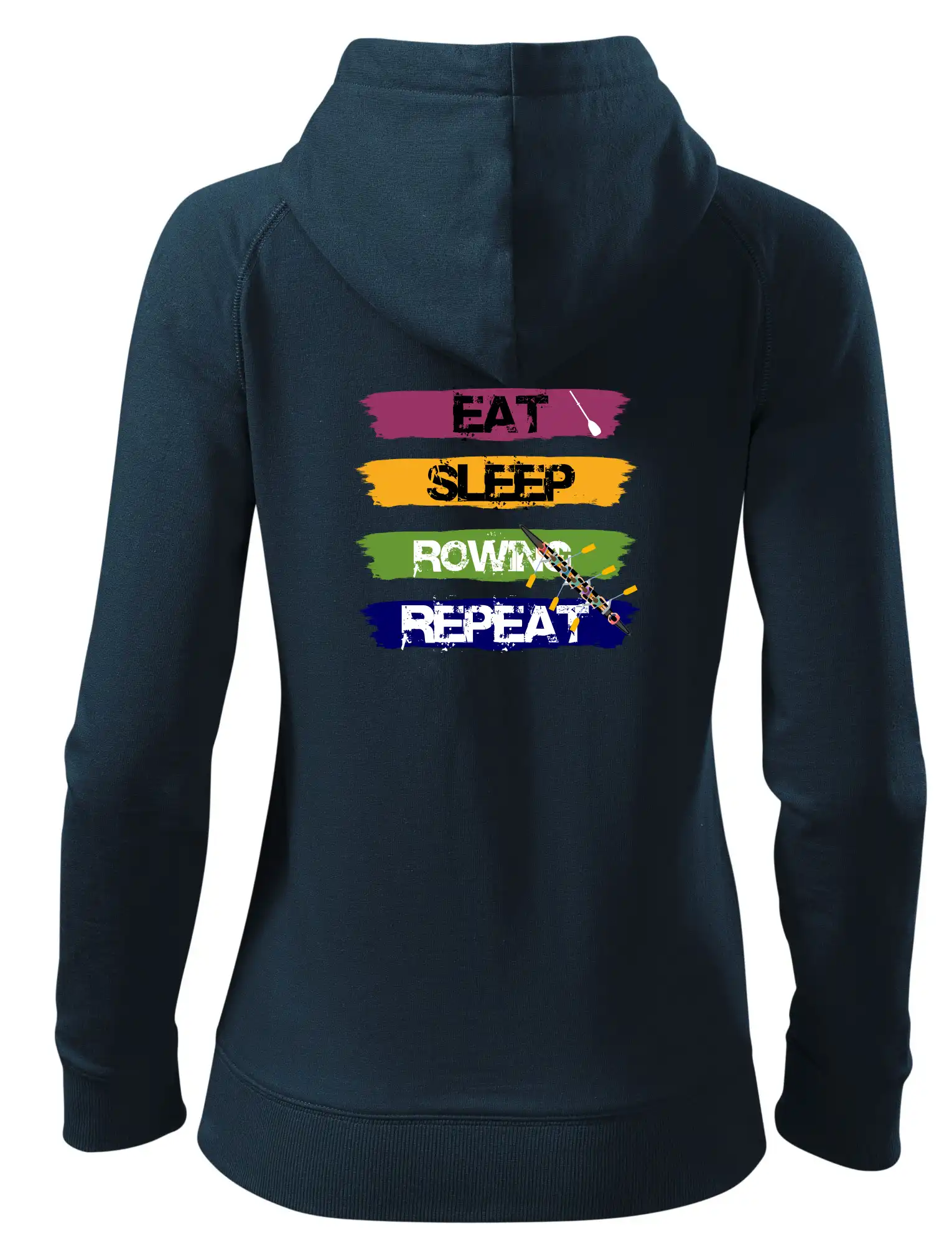 Eat sleep rowing repeat barevné