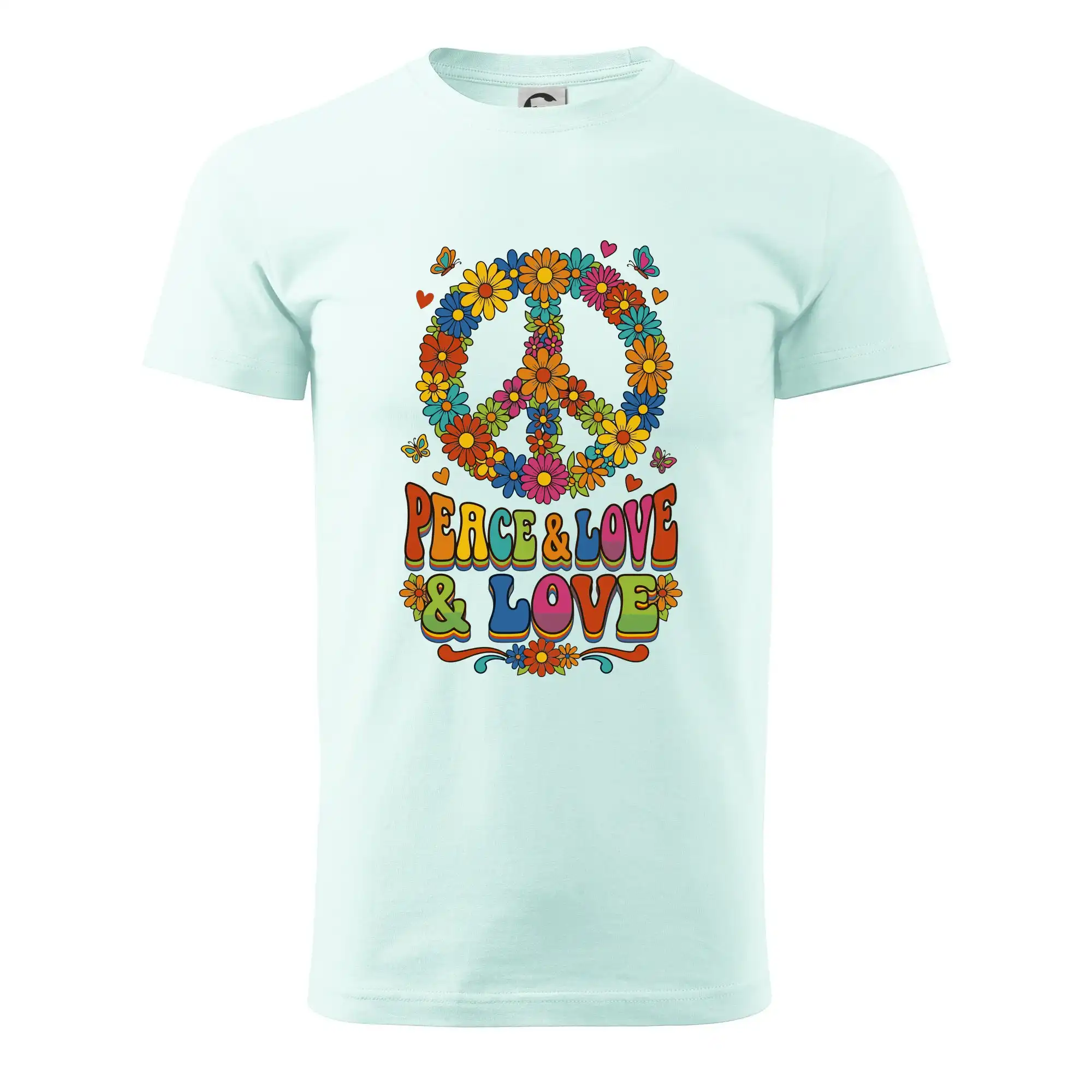 Peace and love - na výšku s květy