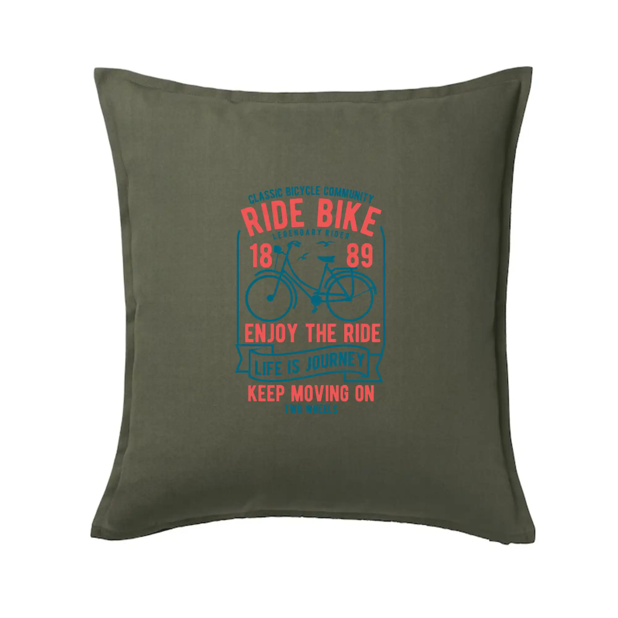 Tričko ako darček pre cyklistu - Ride Bike enjoy the ride - Vankúš 50x50