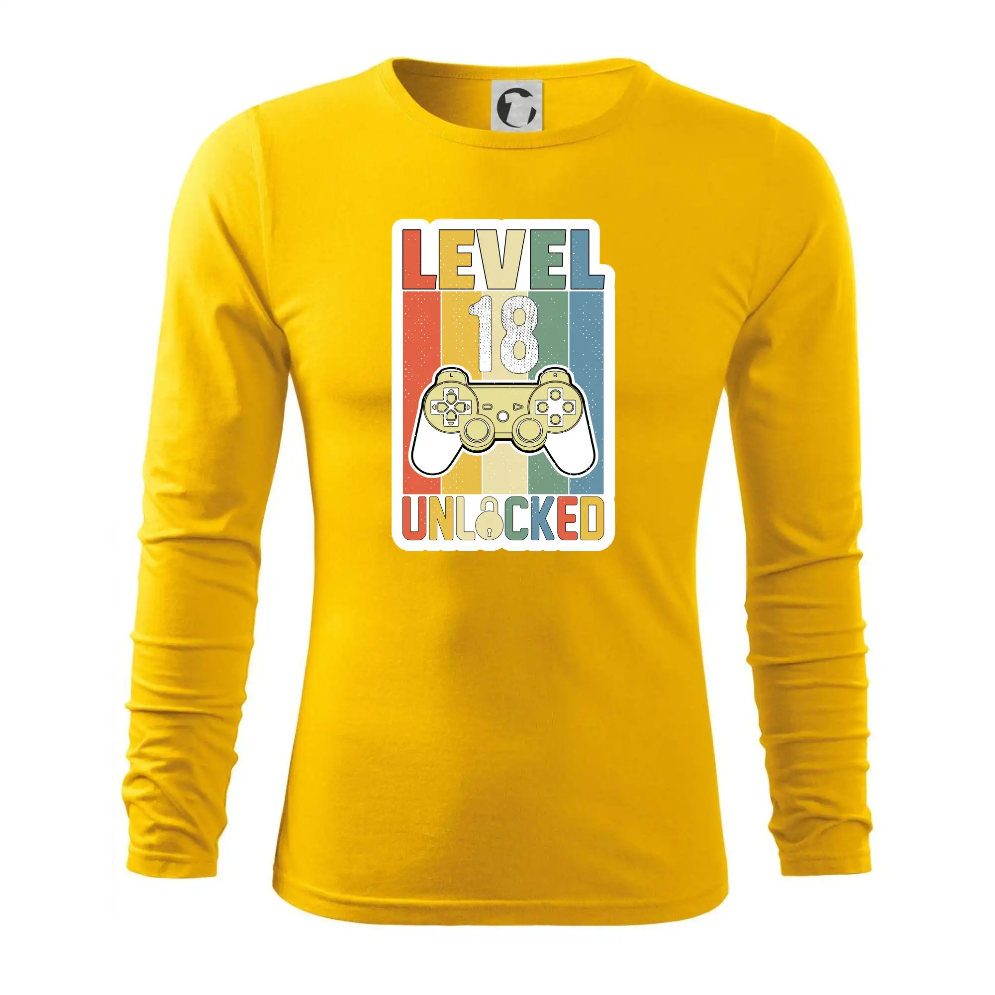 Tričká k narodeninám - Gaming narodeniny 18 - Tričko s dlhým rukávom FIT-T long sleeve