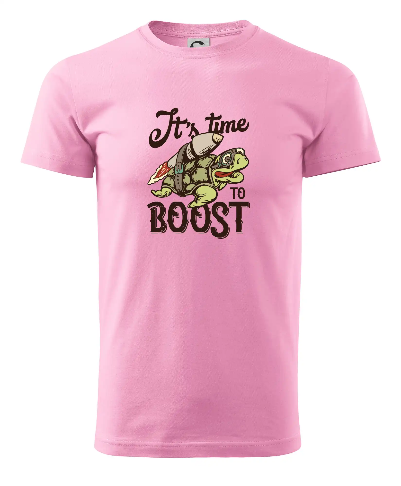 Vesmirne tričká - Its time to boost turtle - Pánske tričko nižšej gramáže