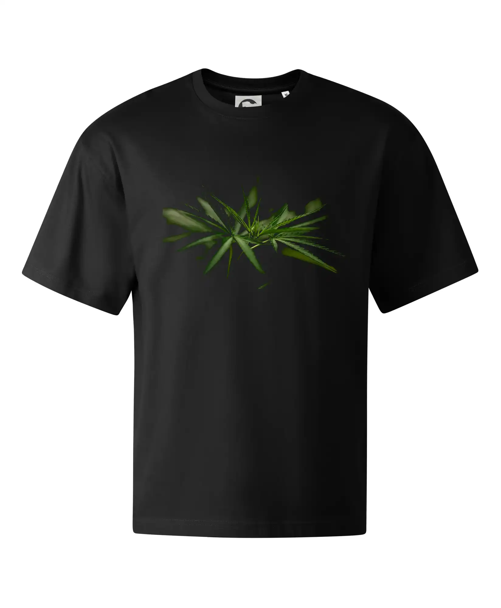 Tričká pre pohodový ľudí - Ganja listy - makro - Stage unisex - OVERSIZE