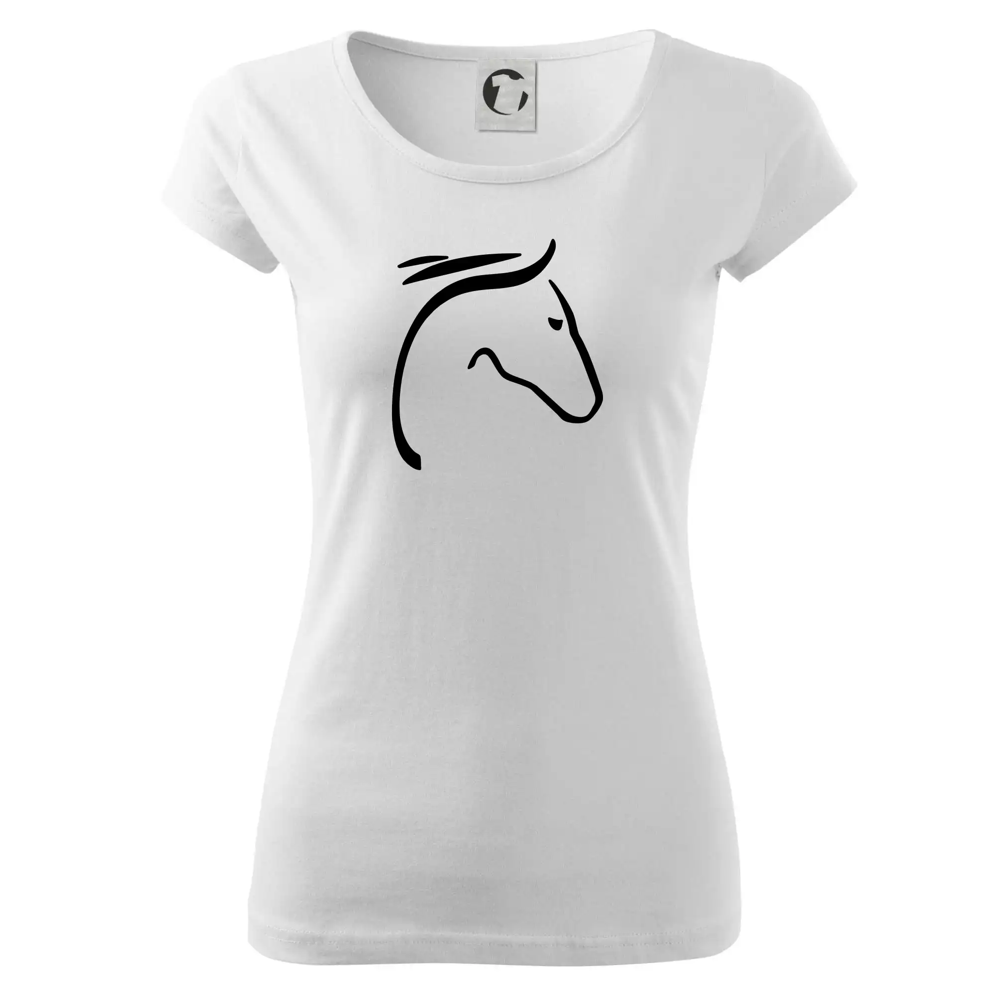 Kůň - hlava silueta