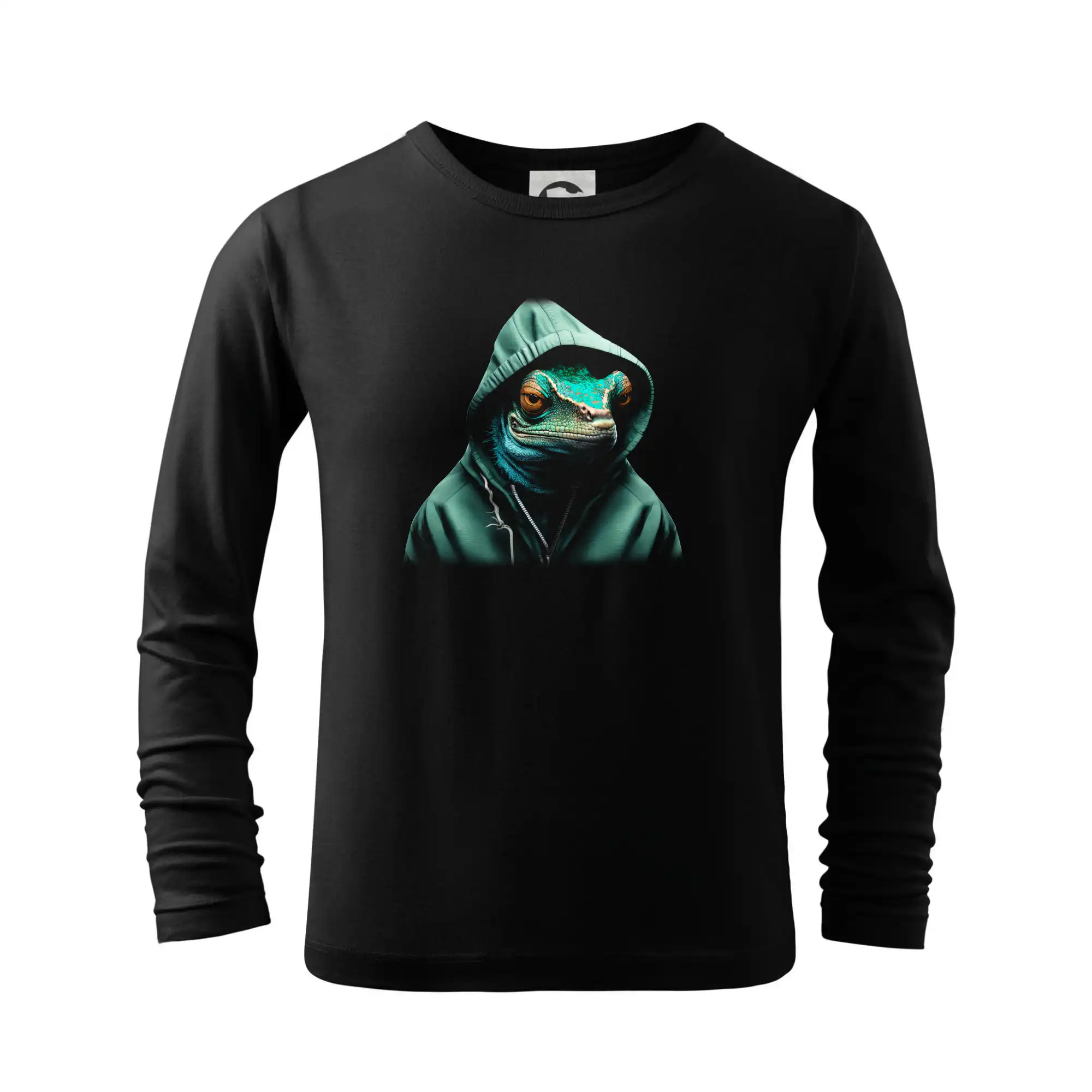 Tričká so zvieratami - Chameleon v mikině - Tričko detské Long Sleeve