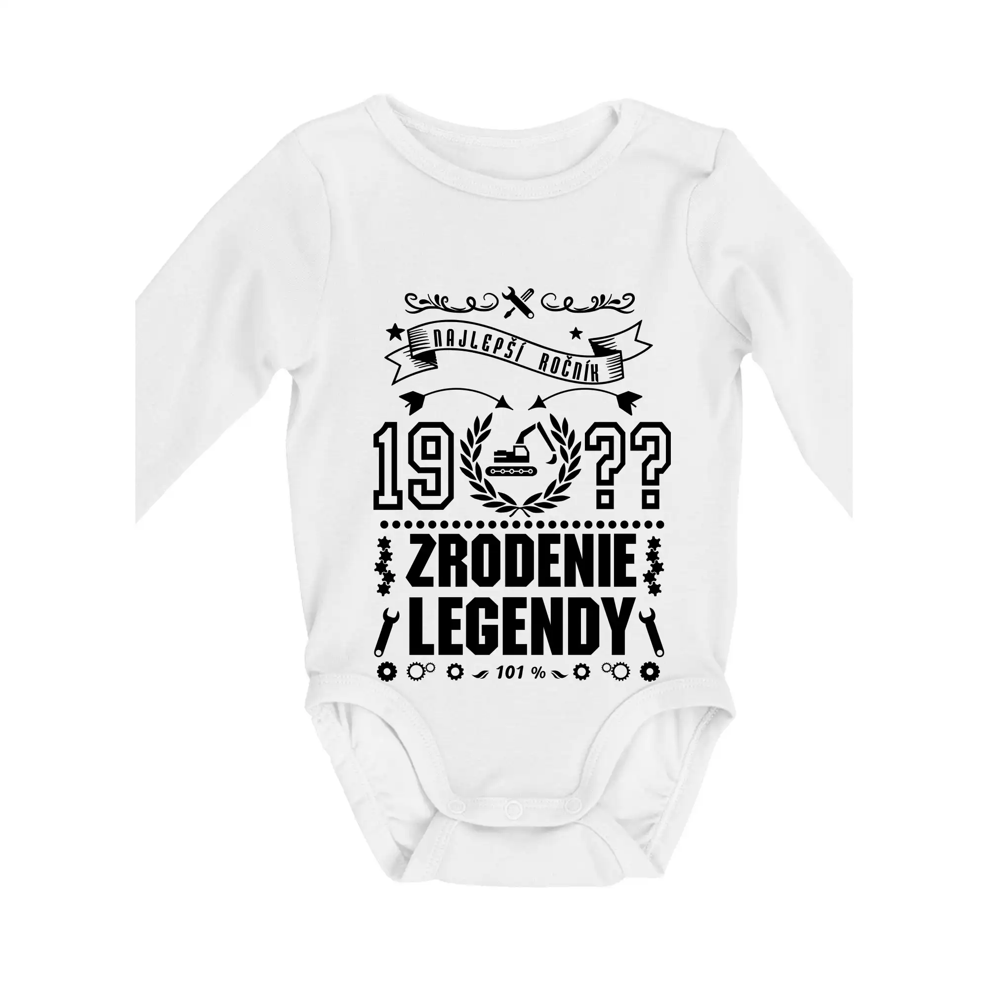 Trička Zrodenie legendy - Zrodenie legendy pre bagristu - Body dojčenské s dlhým rukávom