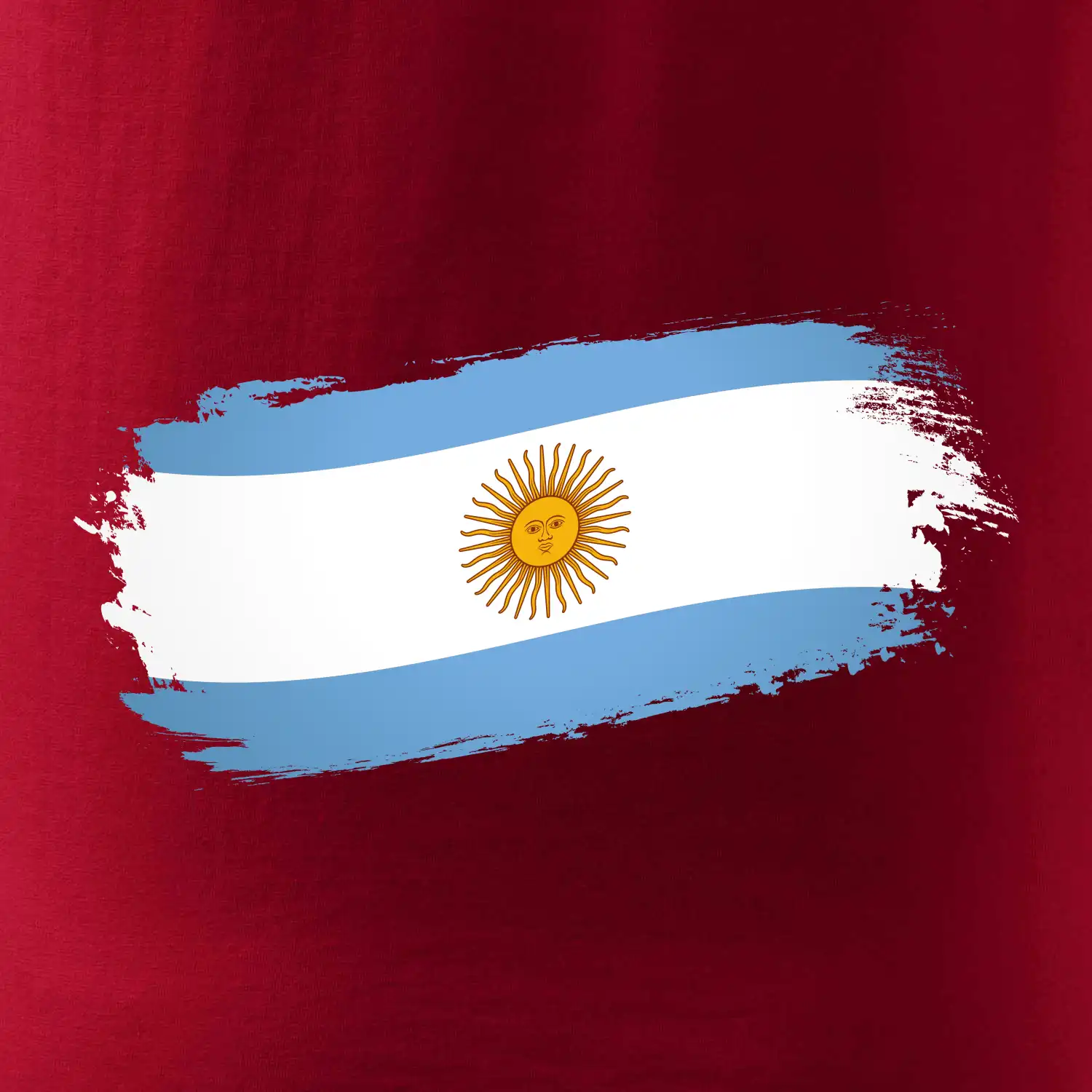 Argentina vlajka okousaná