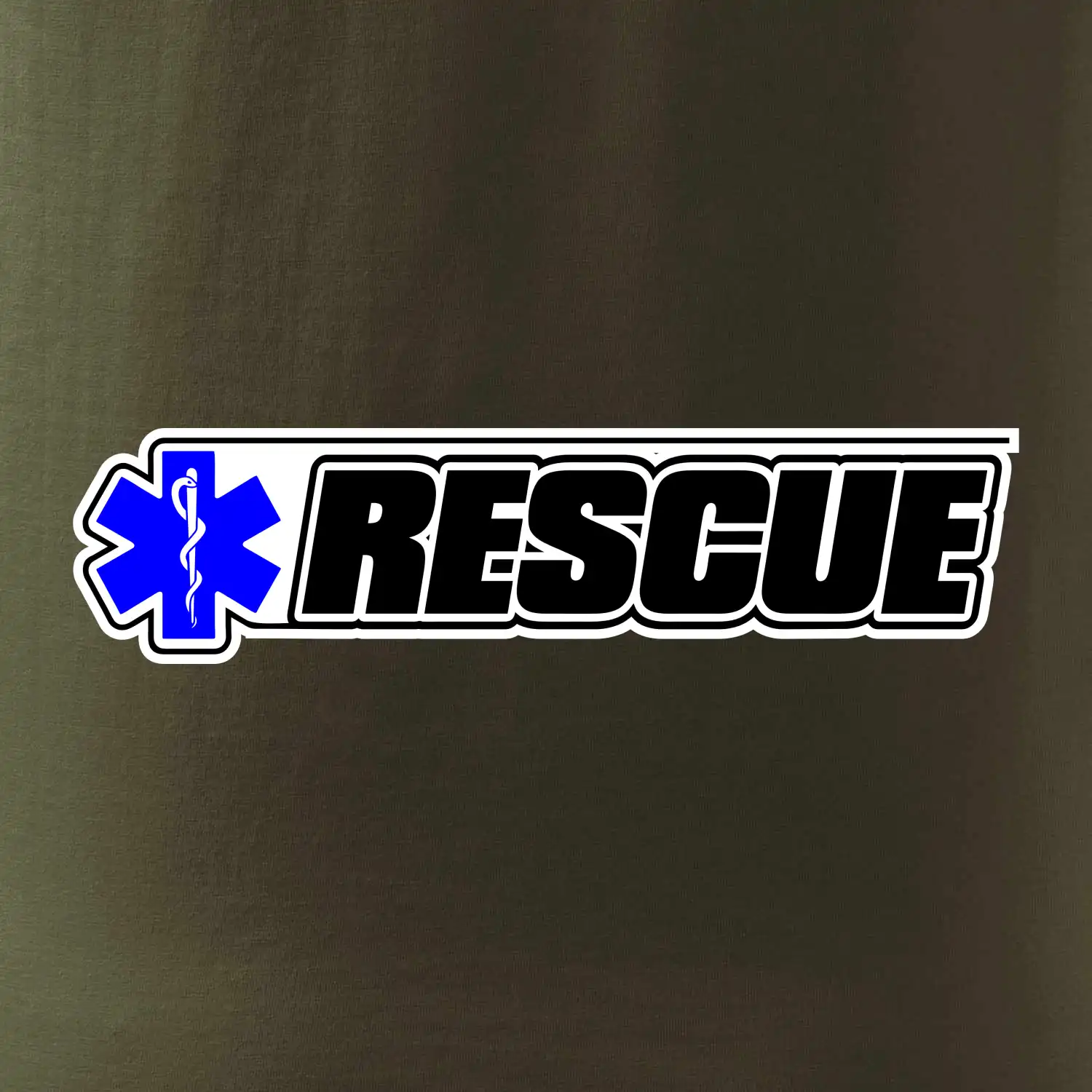 Záchranář rescue kříž modrý