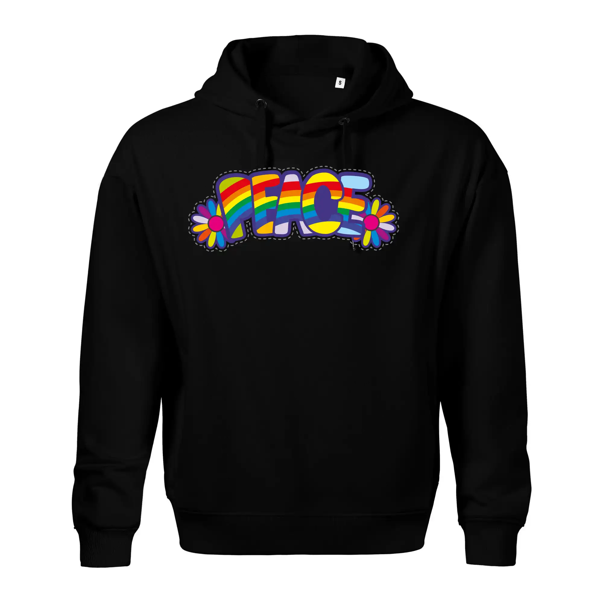 Peace nápis duhový