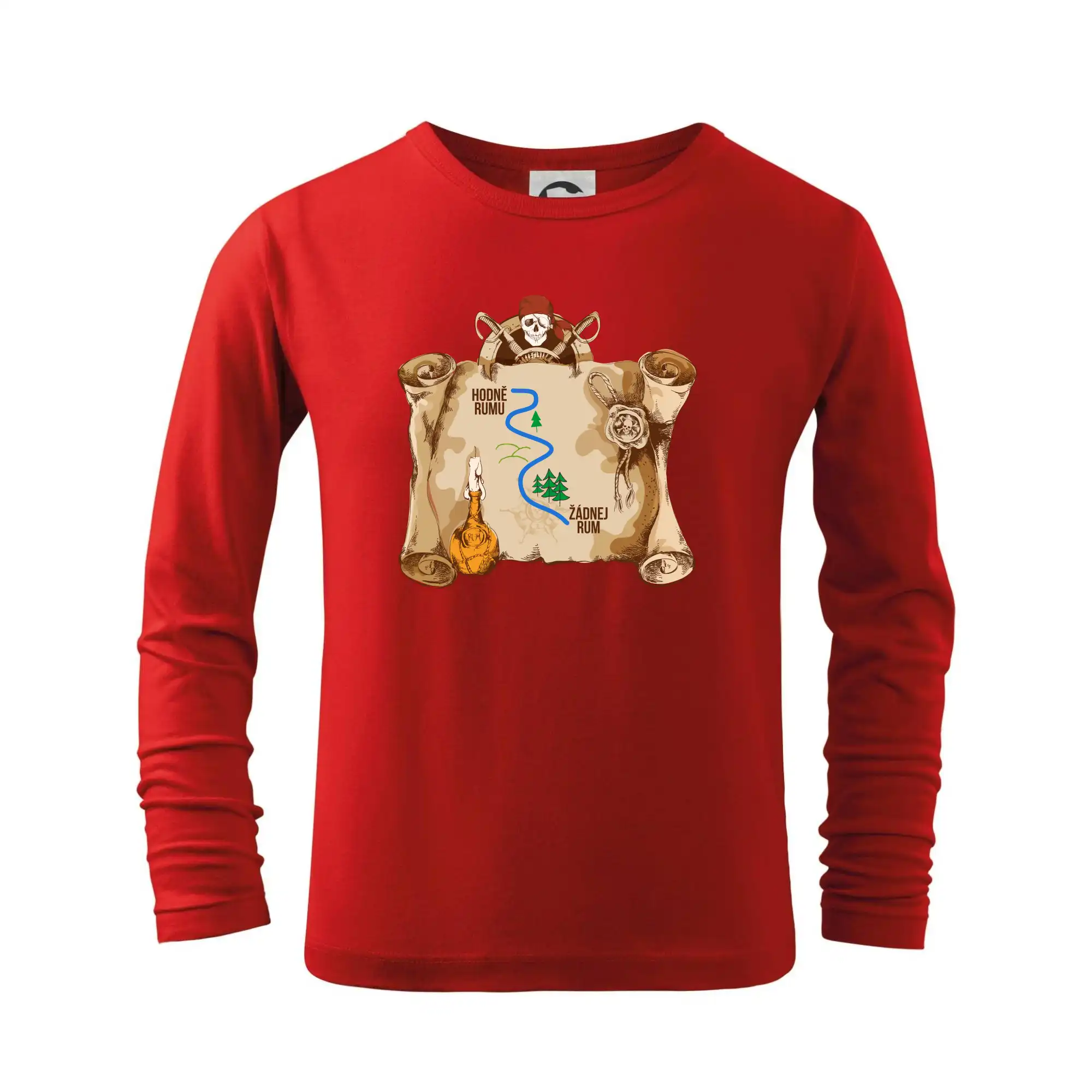 Vodácke tričká - Cesta rumu - Tričko detské Long Sleeve