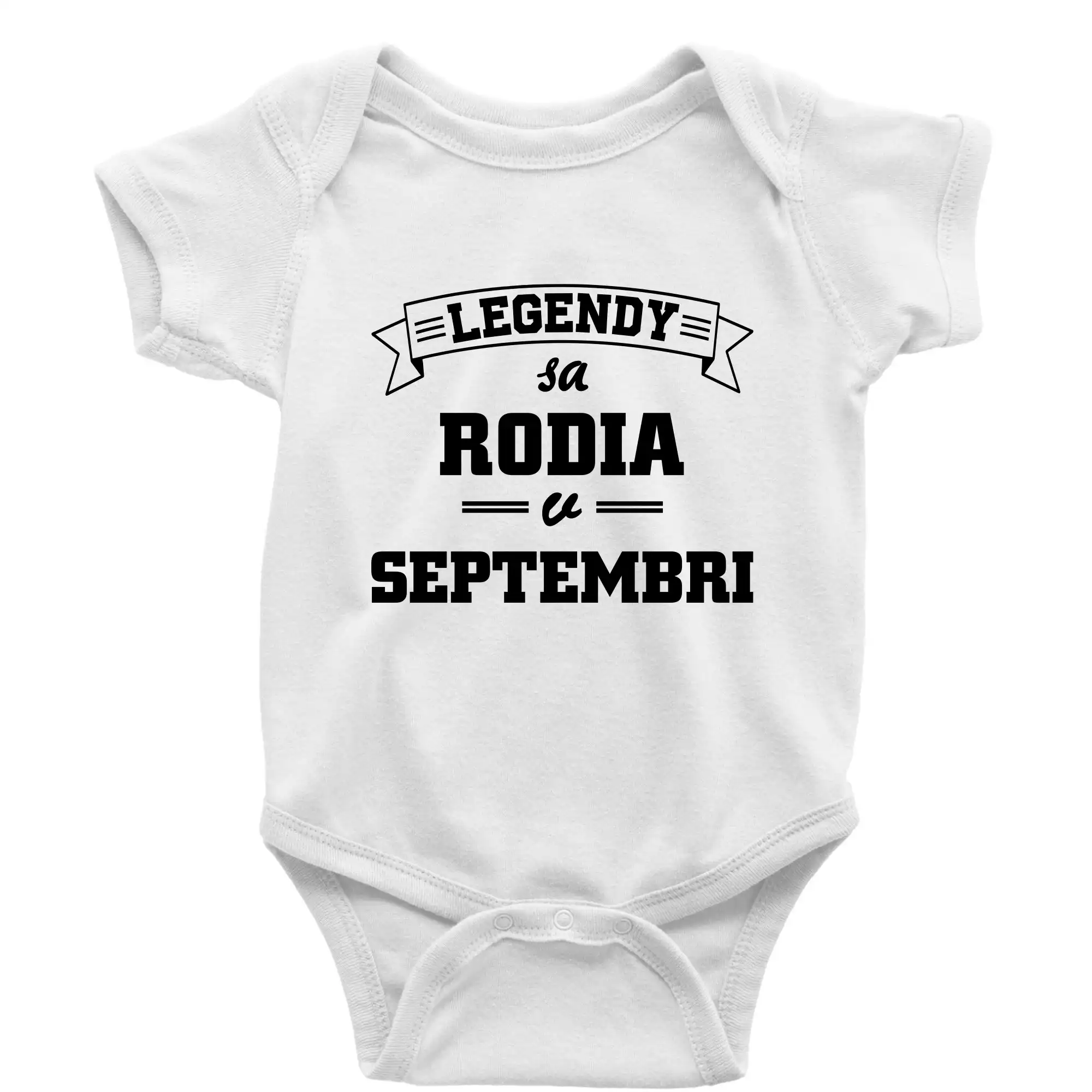 Tričká pre narodených v septembri - Legendy sa rodia v septembri - Body dojčenské s krátkym rukávom