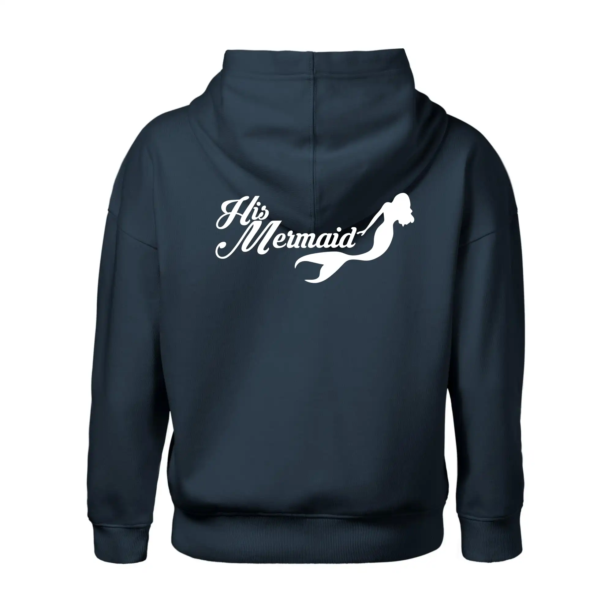 Tričká pre zamilovaných - His Mermaid - Oversized mikina dámská Moon - kratšia + širšia