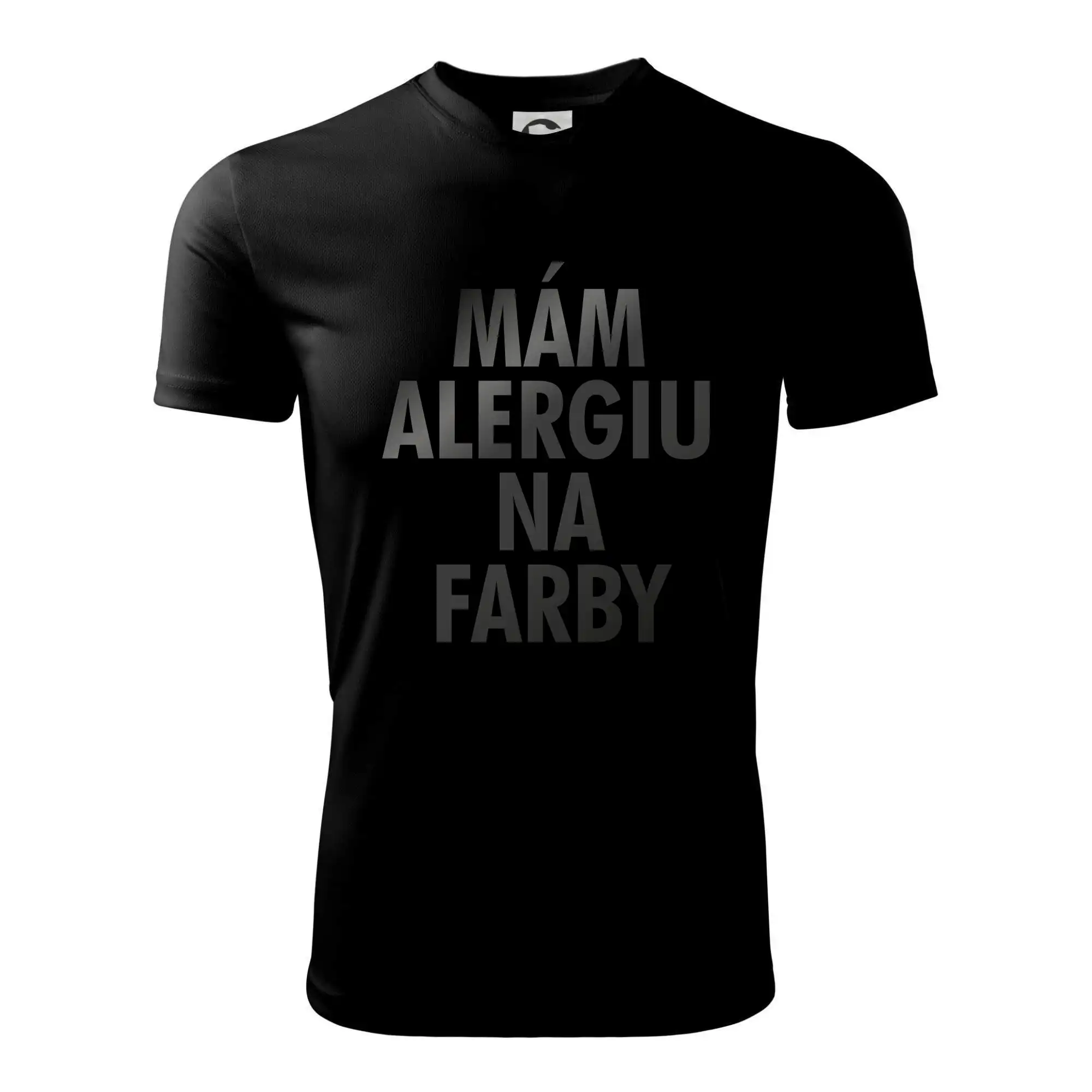 Ostatné nápisy - Mám alergiu na farby - čierna potlač - Detské tričko športové