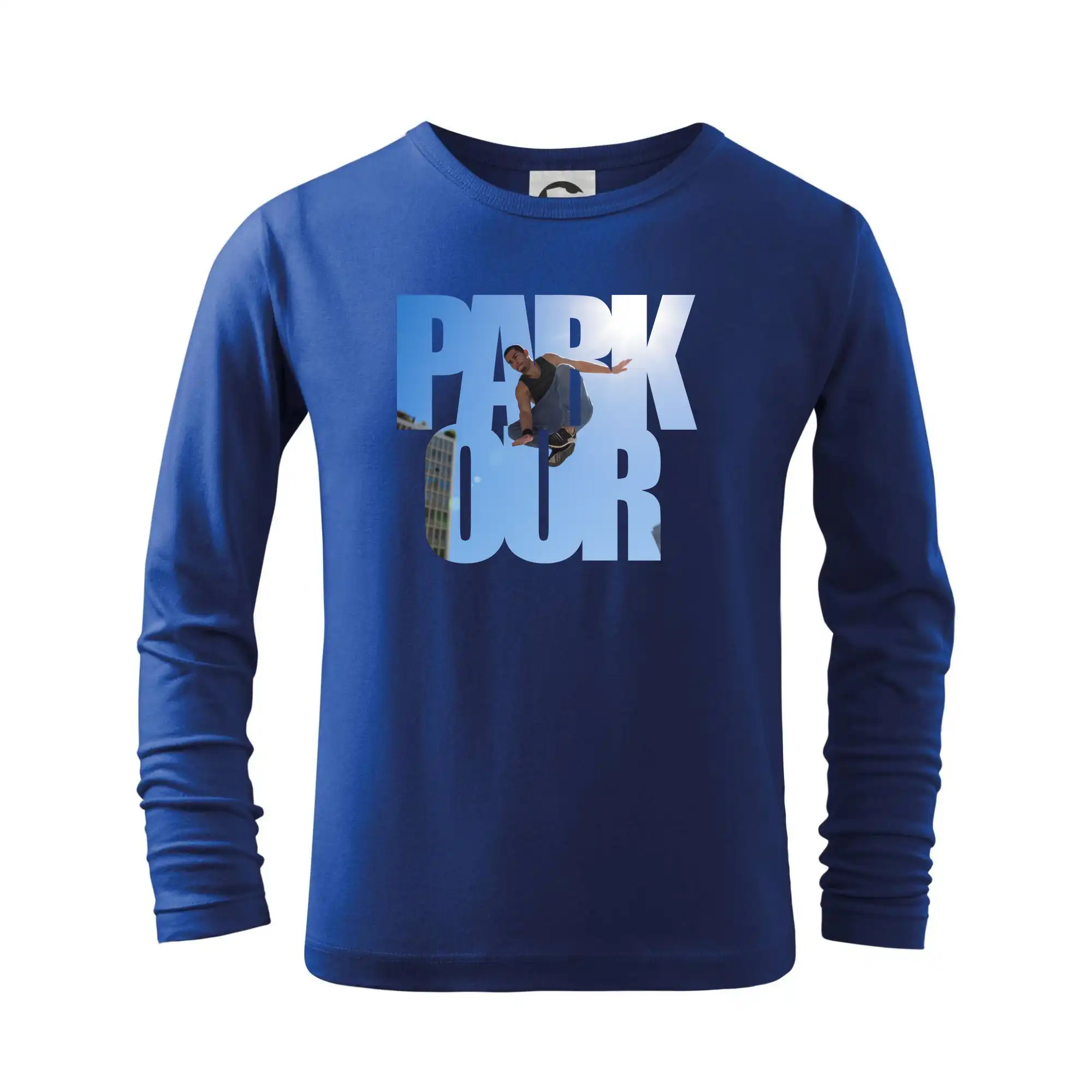 Ostatné športy - Parkour nápis nebo - Tričko detské Long Sleeve