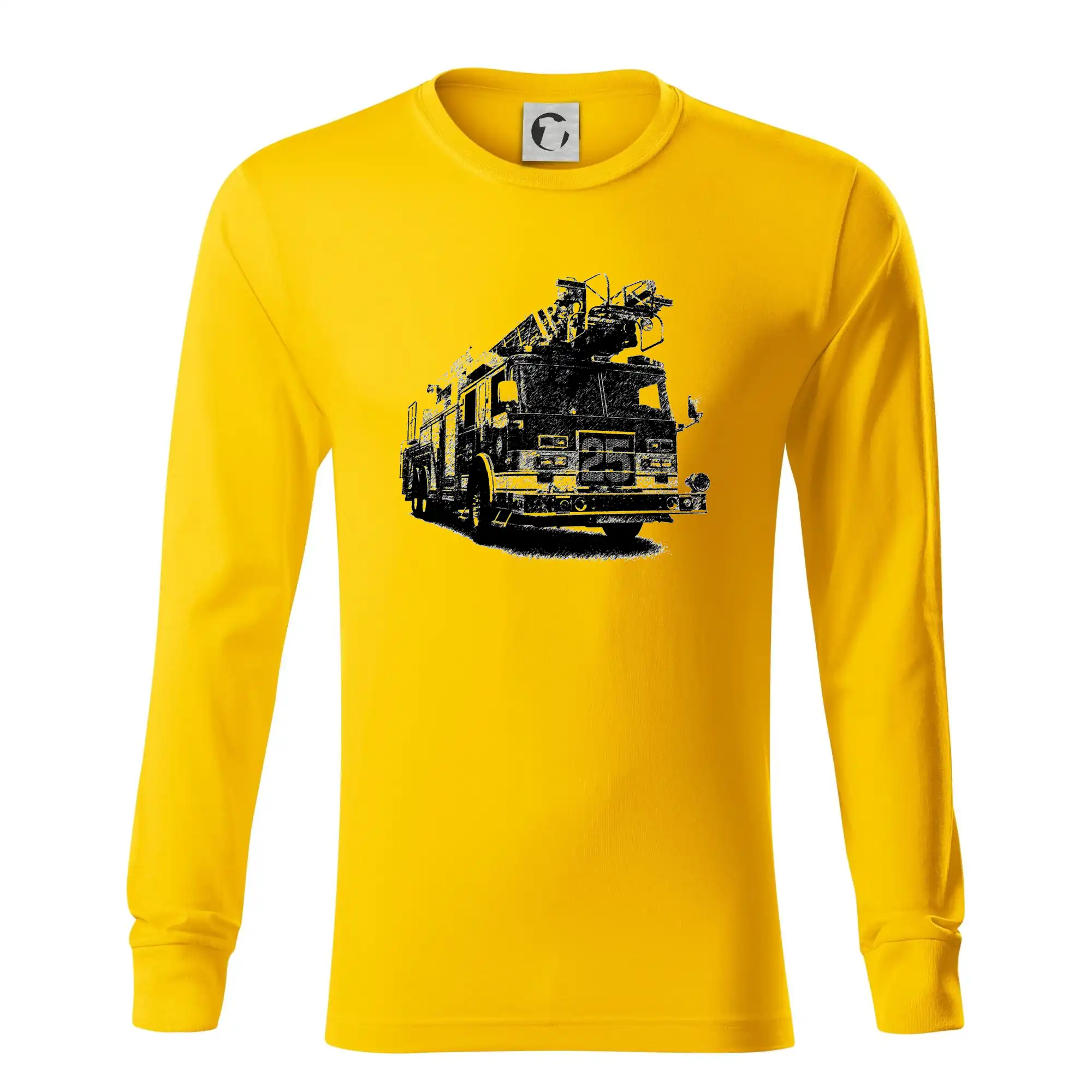 Originálne tričká pre hasičov - Hasičské auto 25 - Tričko s dlhým rukávom LS R05
