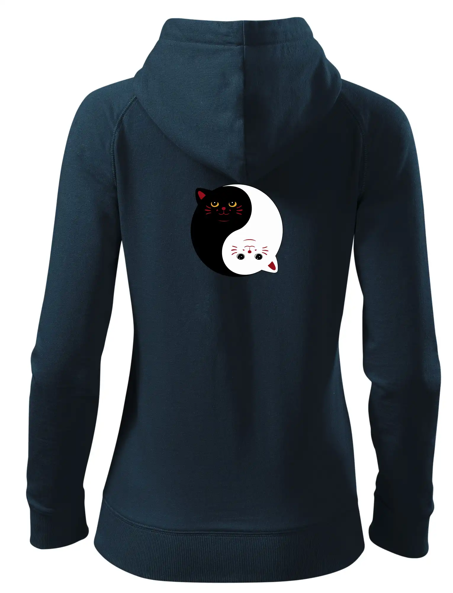 Mačky jin jang farebné