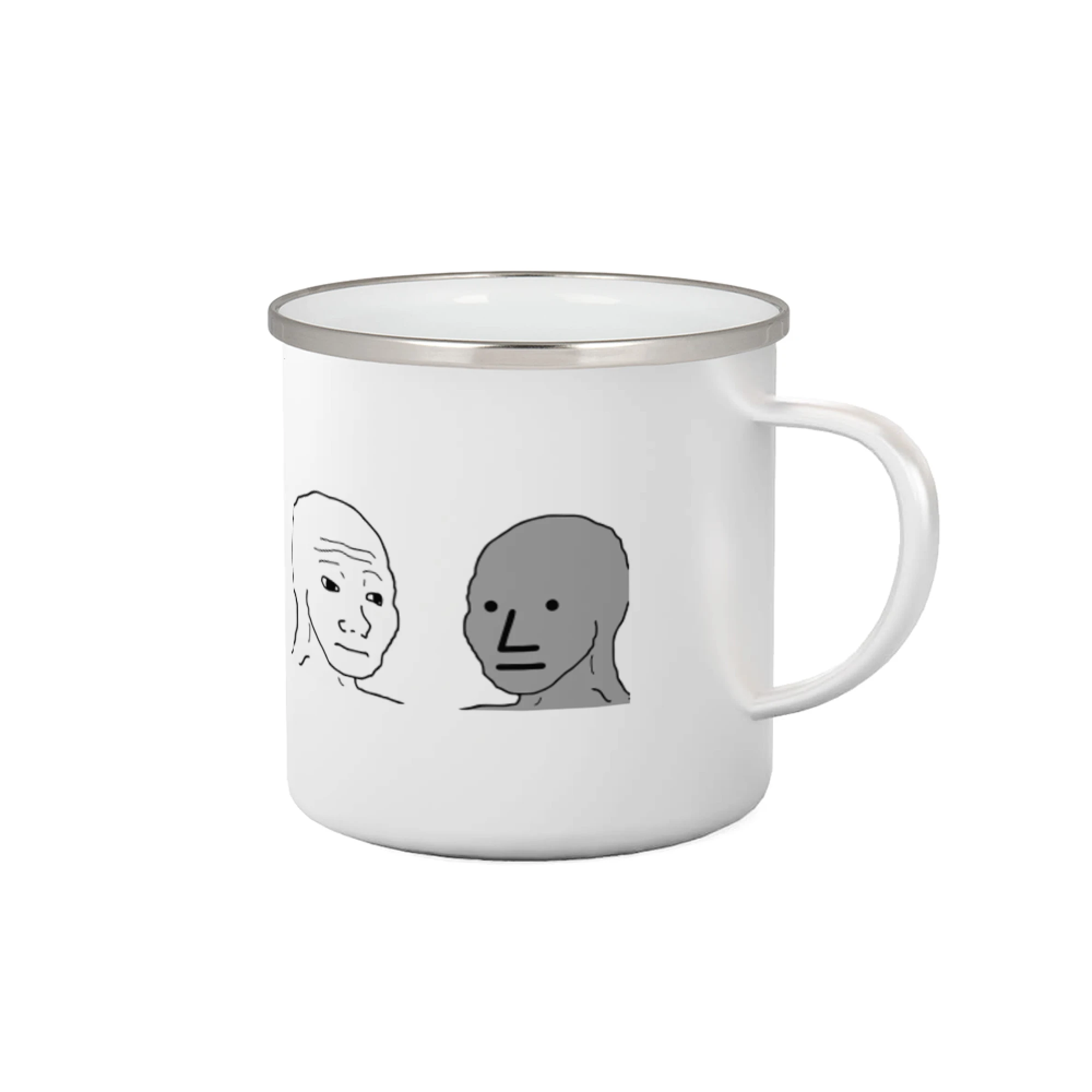 Tričká s motívmi ktoré frčia na internete - Wojak (Feels Guy) a NPC - Plecháčik