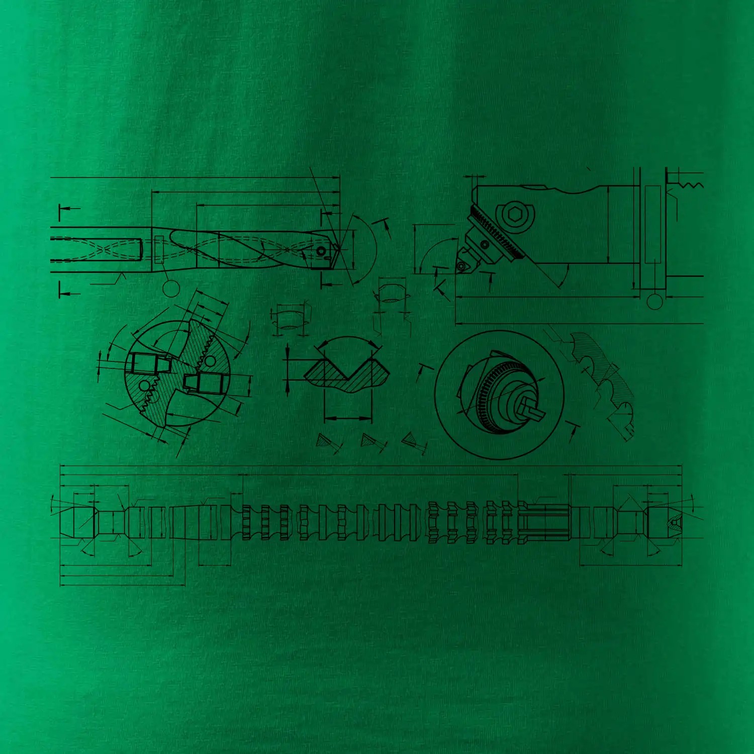 Technické výkresy - vrtáky