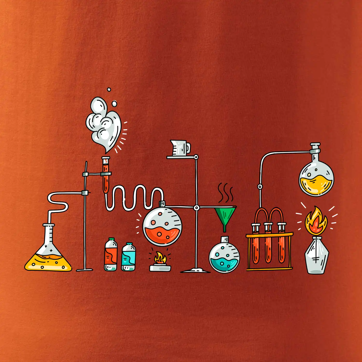 Chemická aparatura barevná