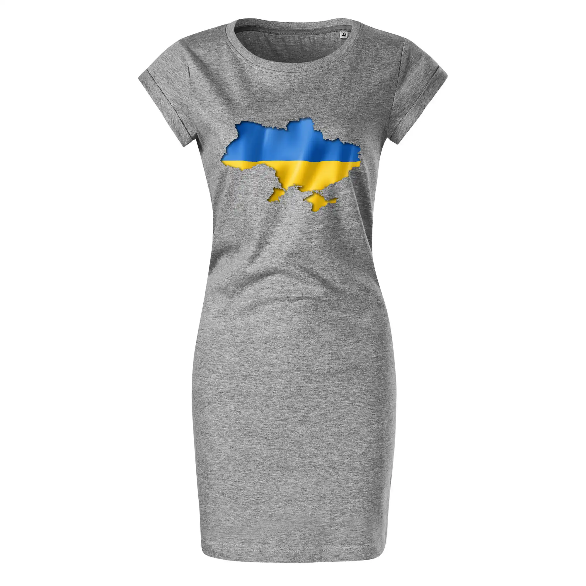 Ukrajina vlajka mapa