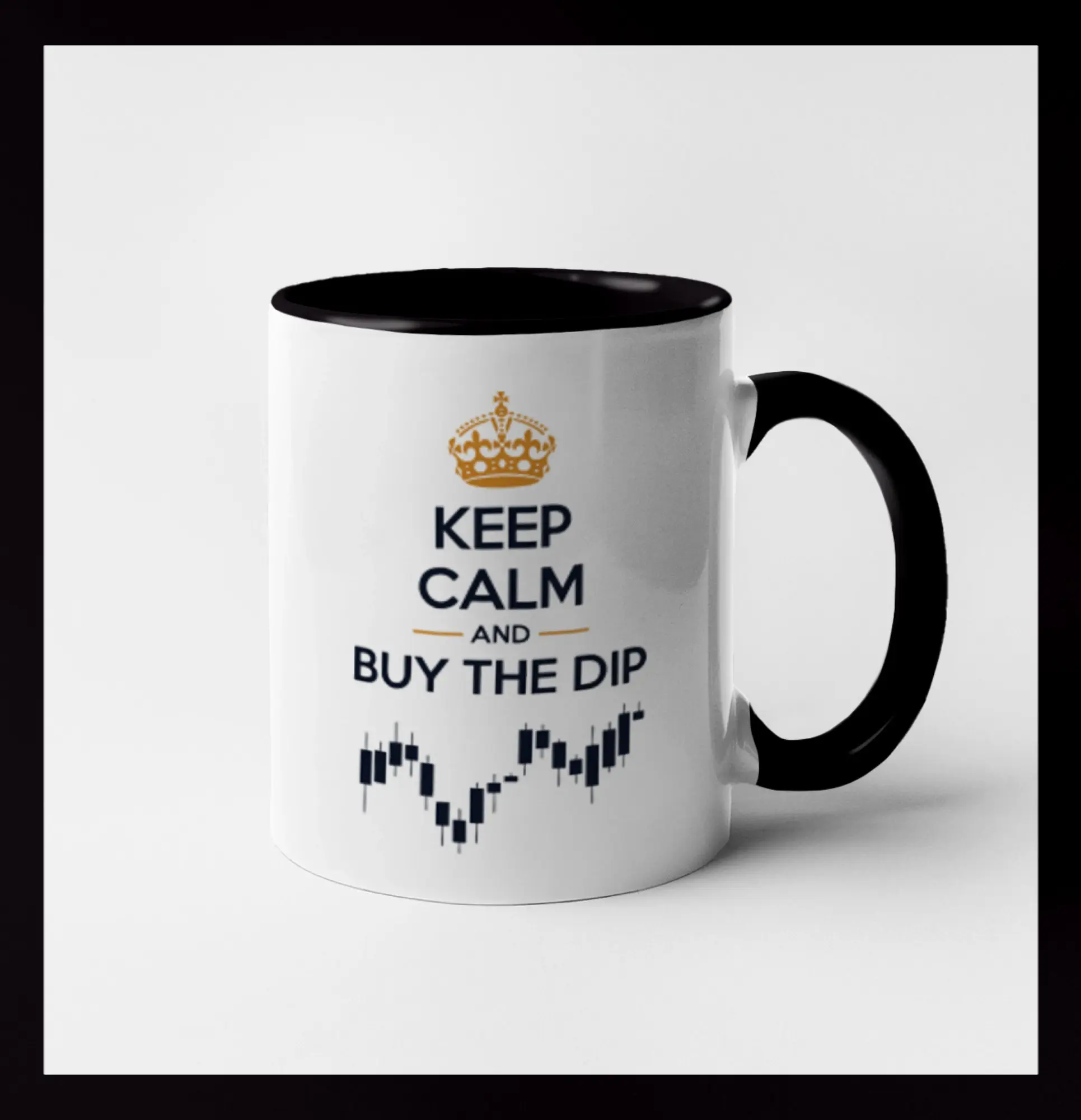 Keep Calm and Buy the Dip - koruna  a graf