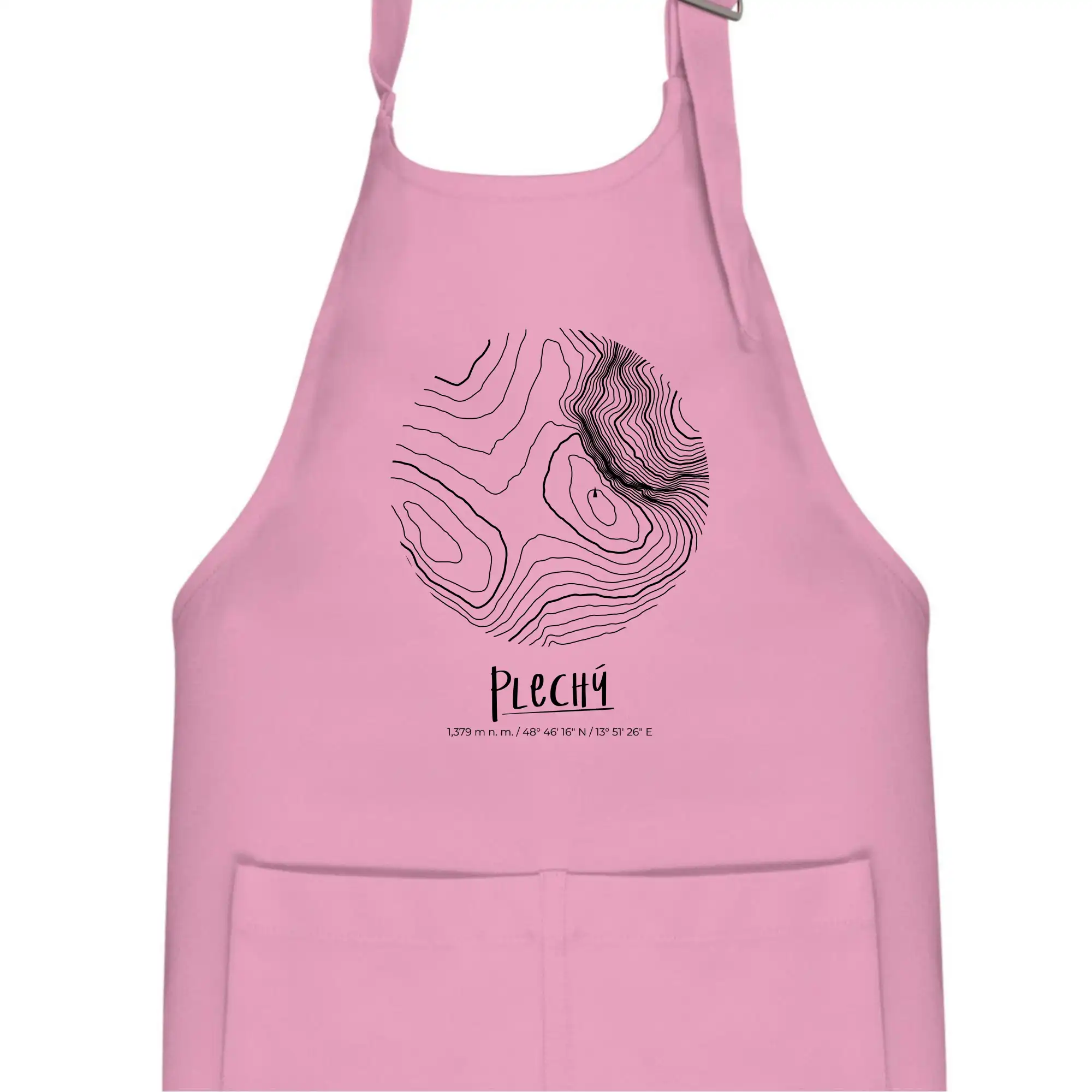 Plechý - vrstevnice v kruhu