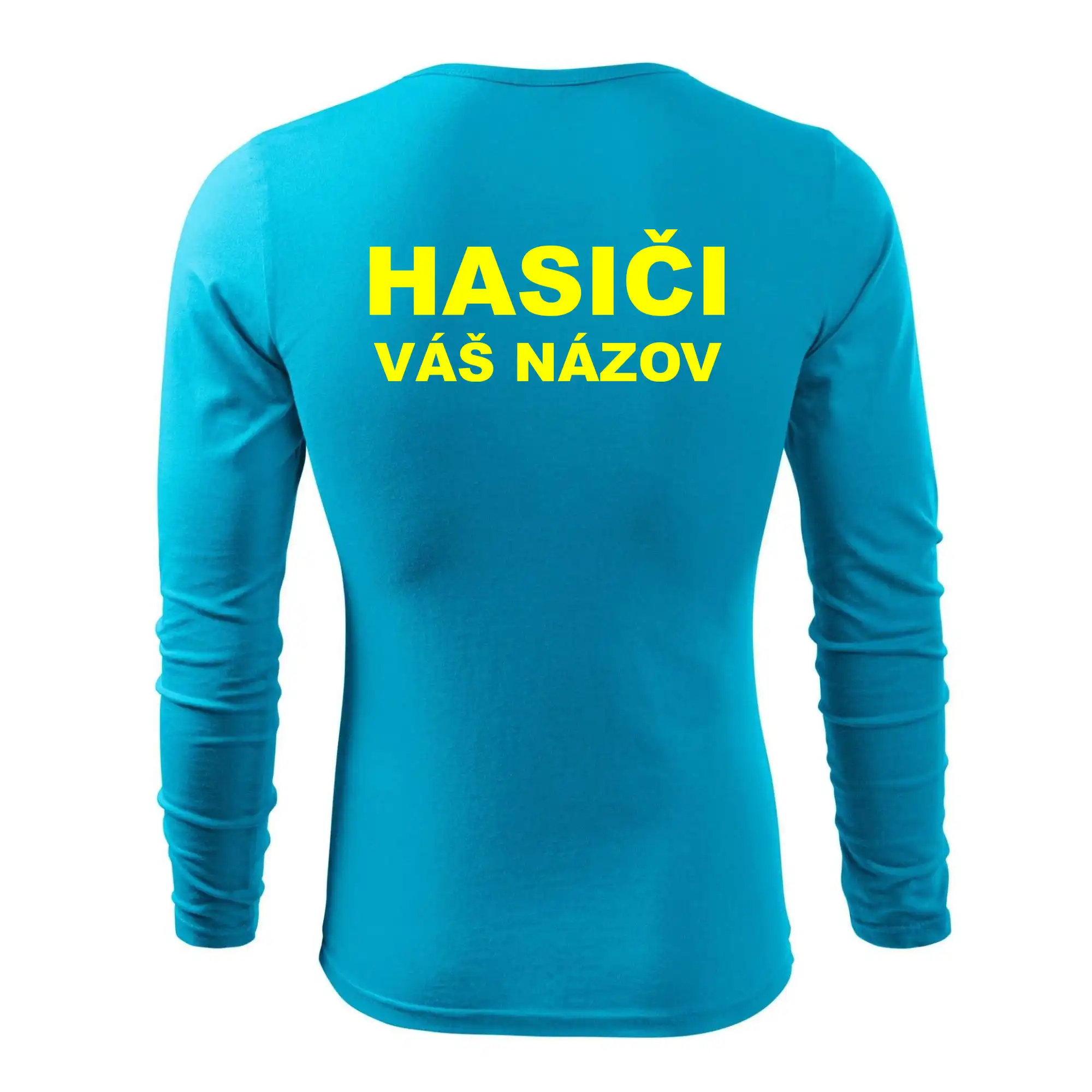 Hasiči - žltý nápis - váš názov zboru