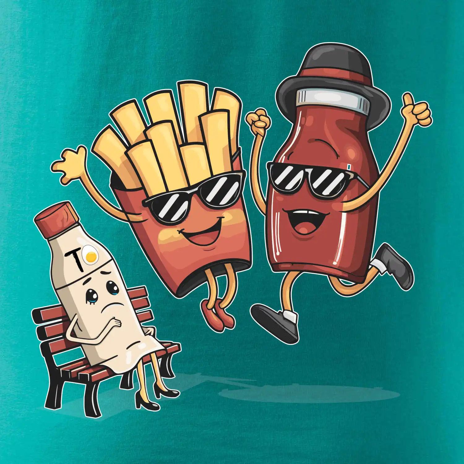 Souboj o hranolky kečup tatarka