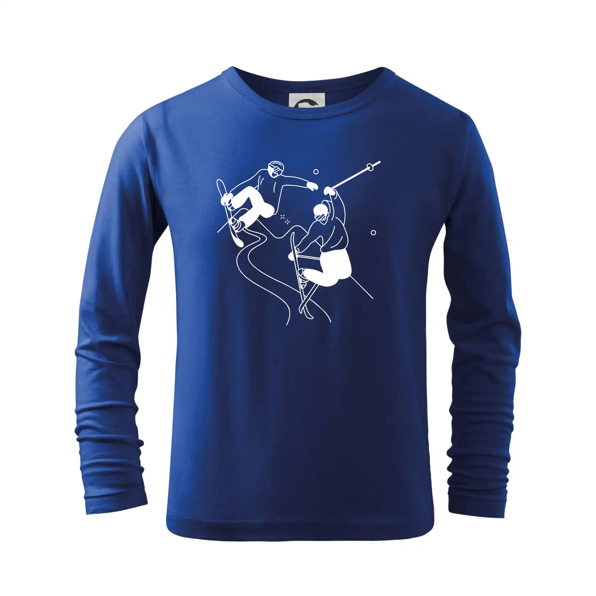 Lyžovaní - kresleny obrázek