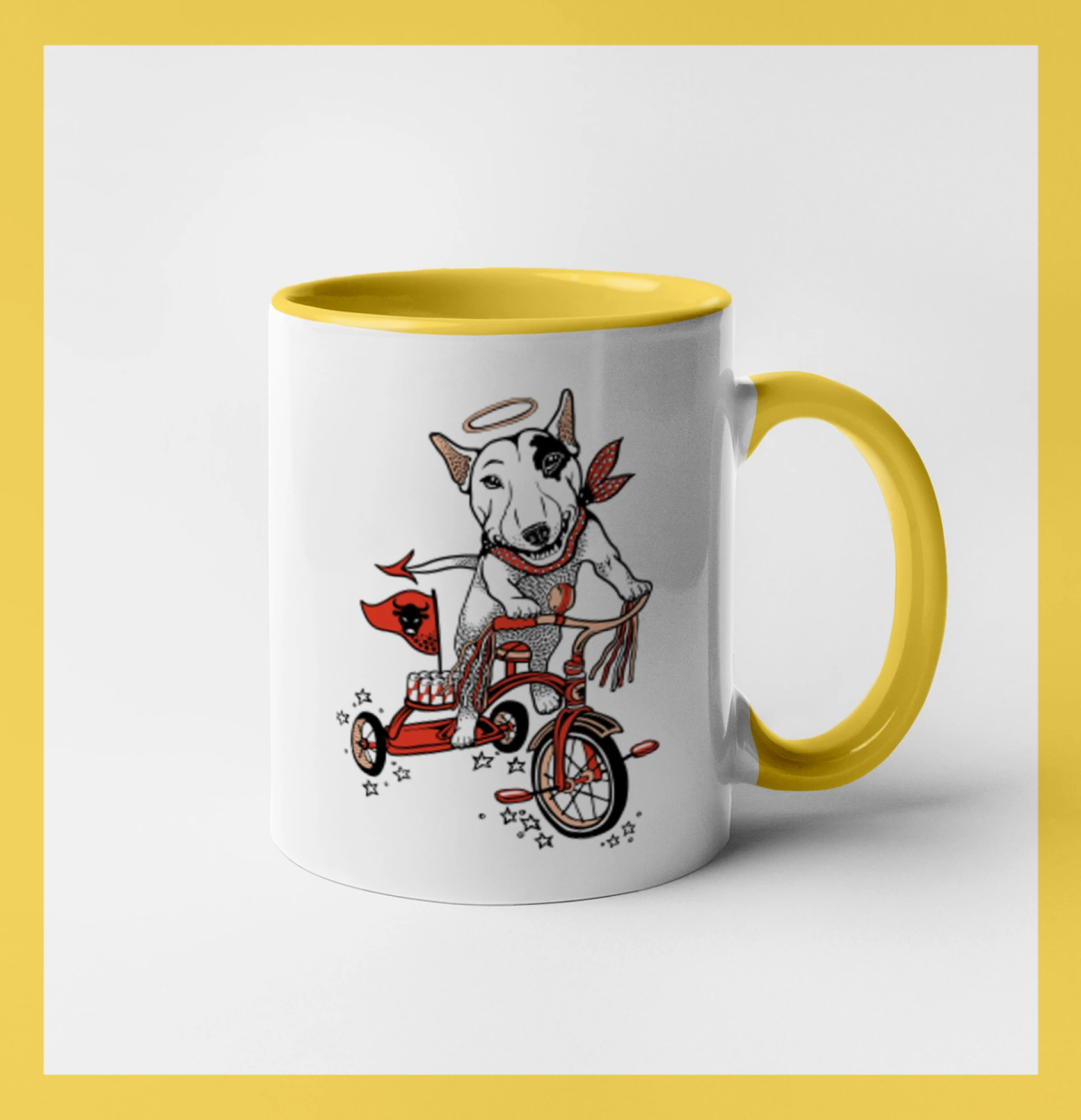 Bull terier anděl (Pecka design)