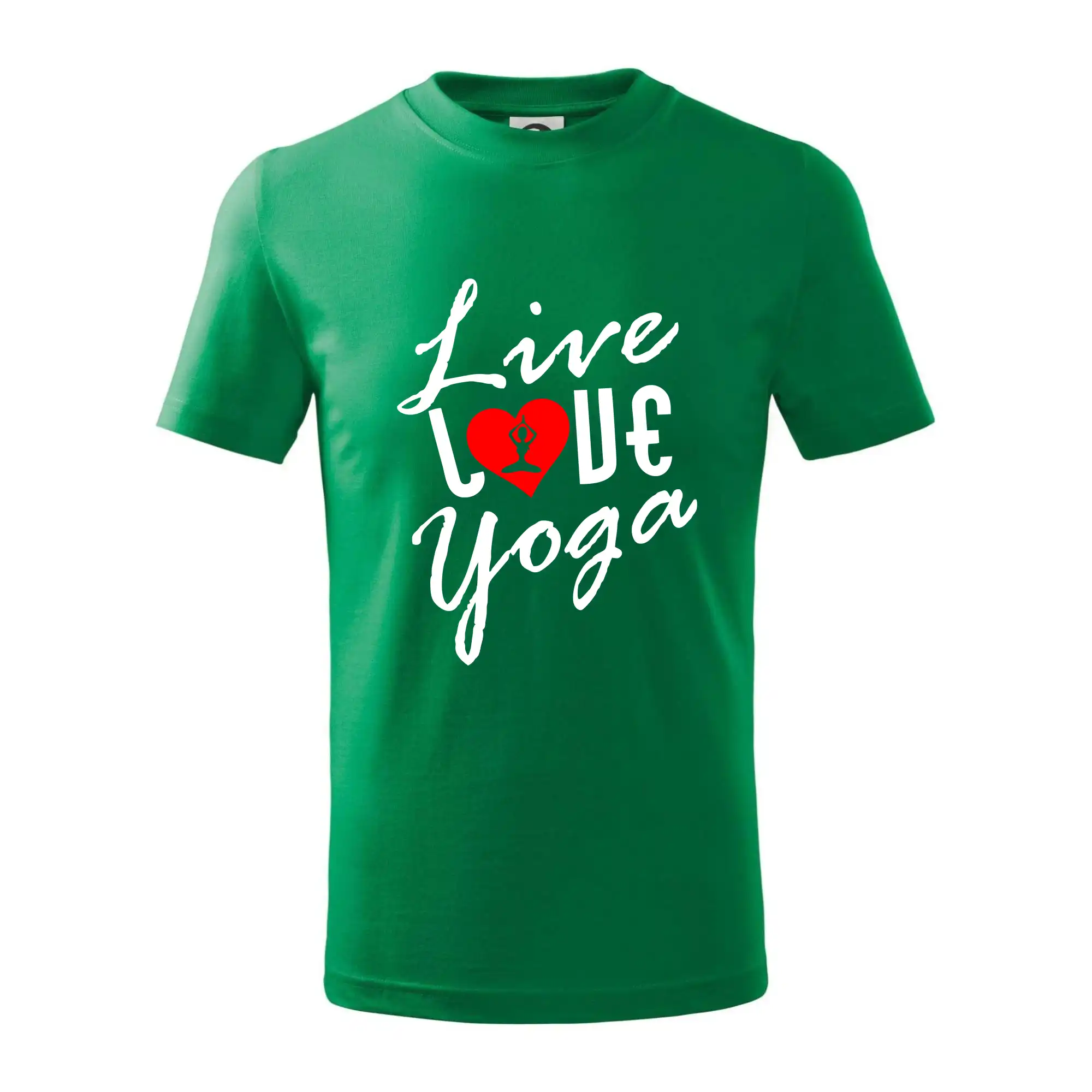 Tričká na jógu - Live Love Yoga - Tričko detské bavlnené